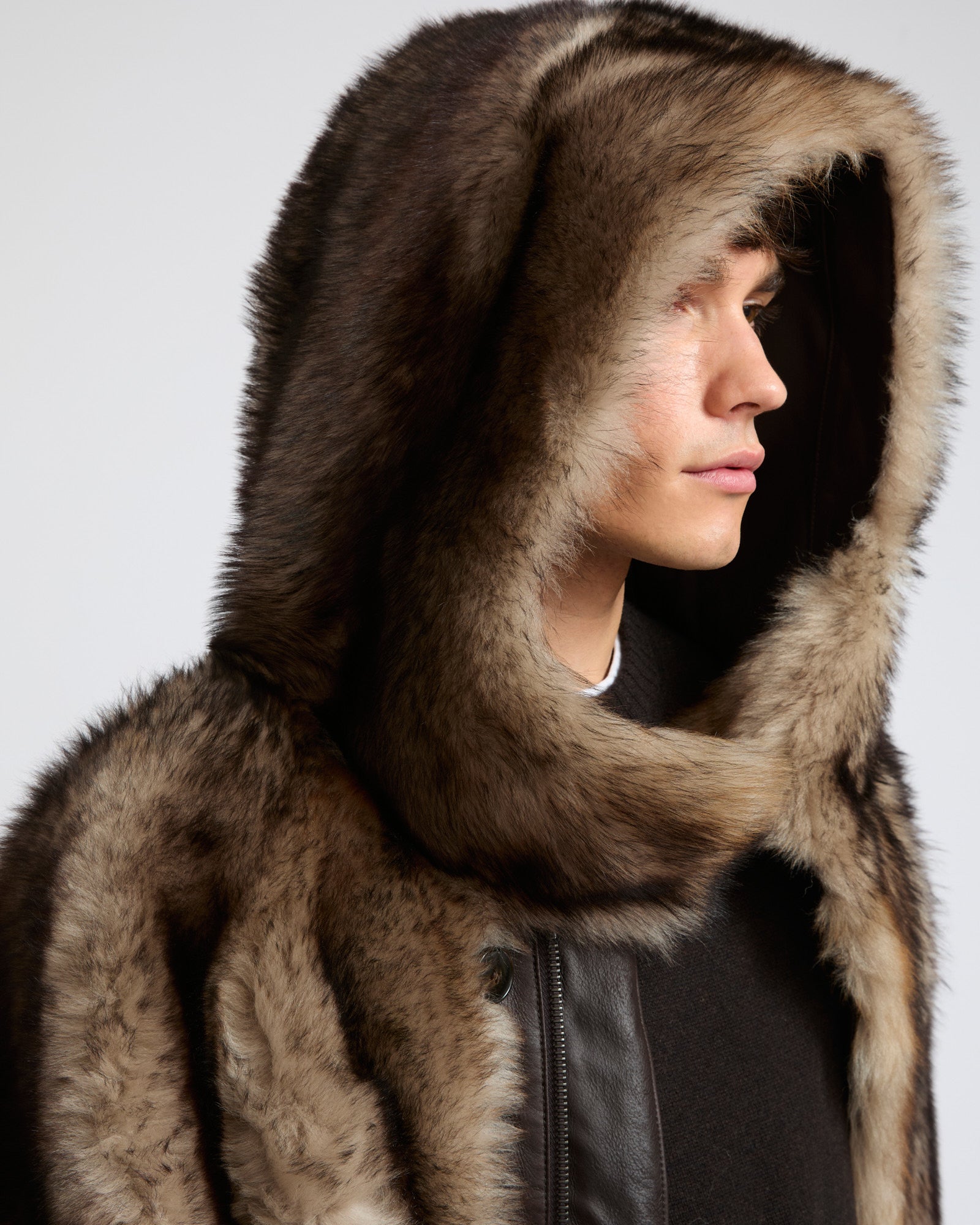 Parka réversible en peau lainée Toscane façon fourrure- Yves Salomon - Nouvelle collection Automne Hiver