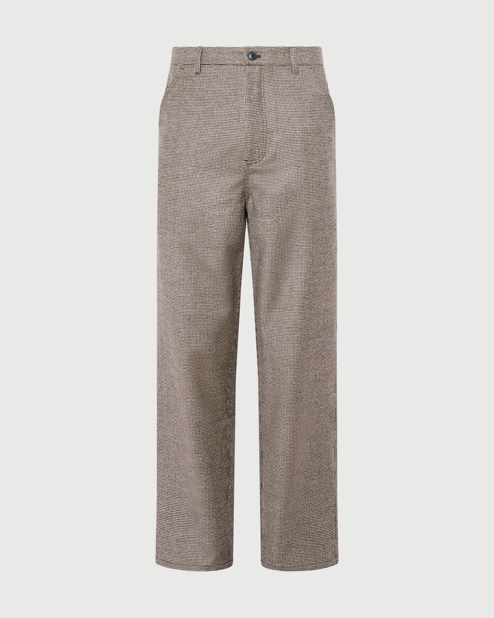 Pantalon en flanelle lainage cachemire fantaisie