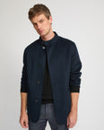 Double-sided wool-cashmere blazer