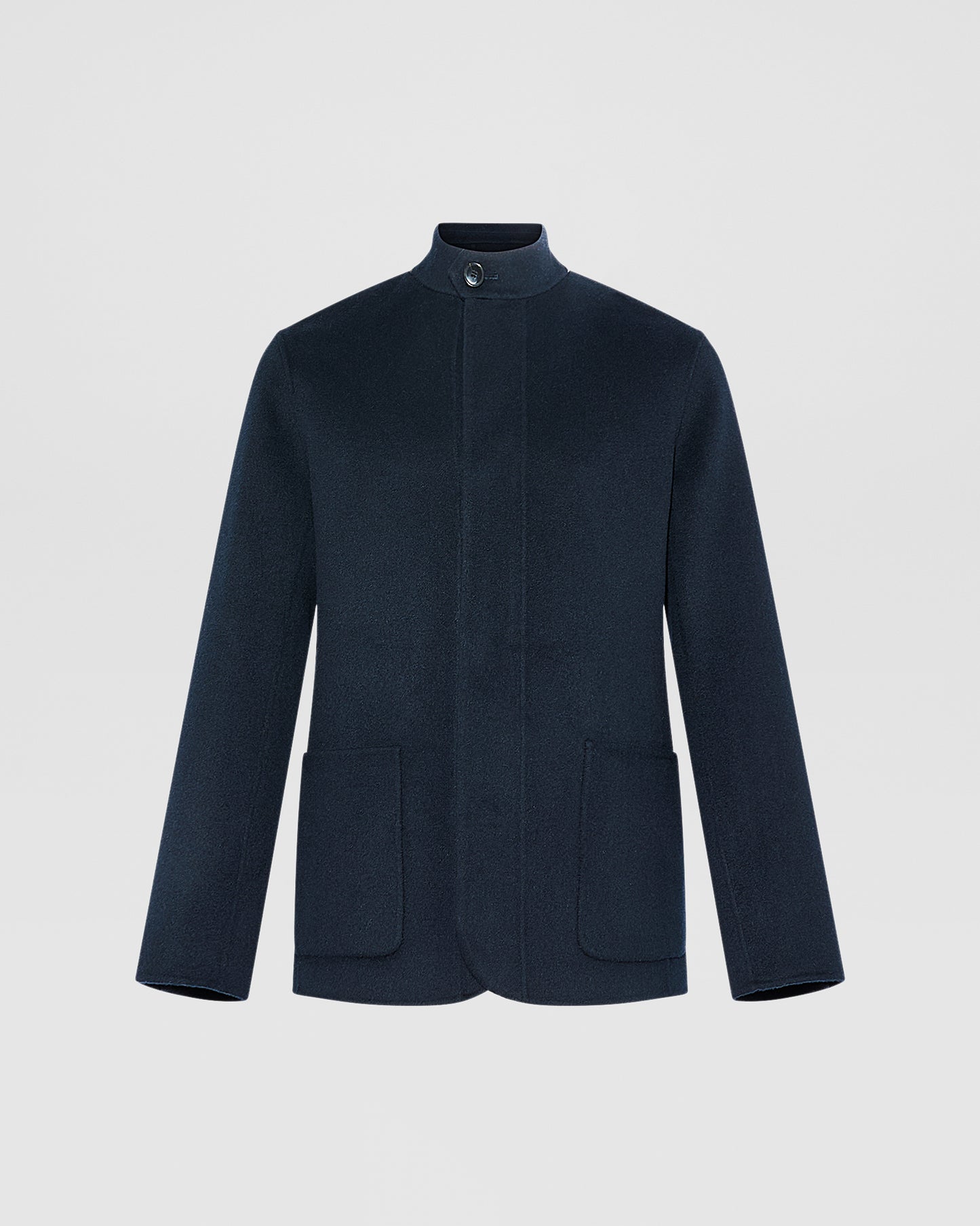 Double-sided wool-cashmere blazer