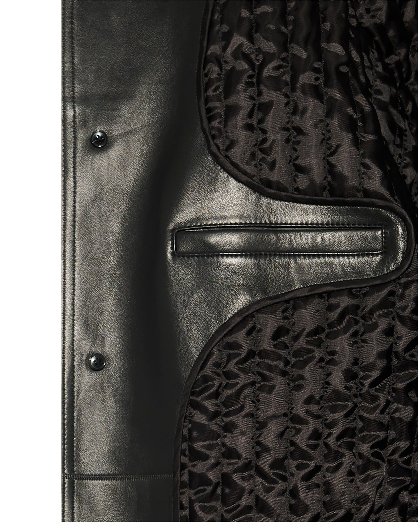 Veste en cuir d'agneau