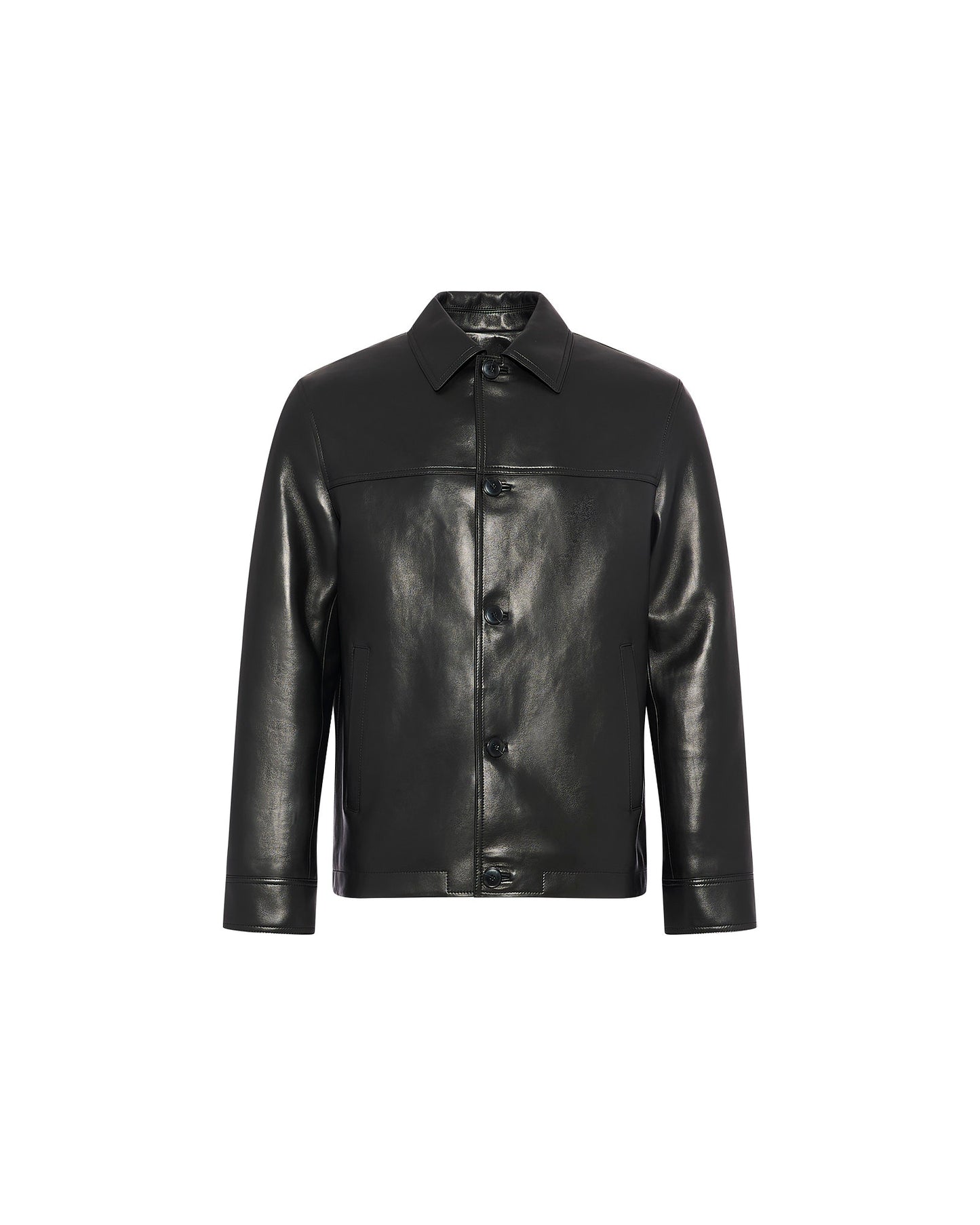 Veste en cuir d'agneau