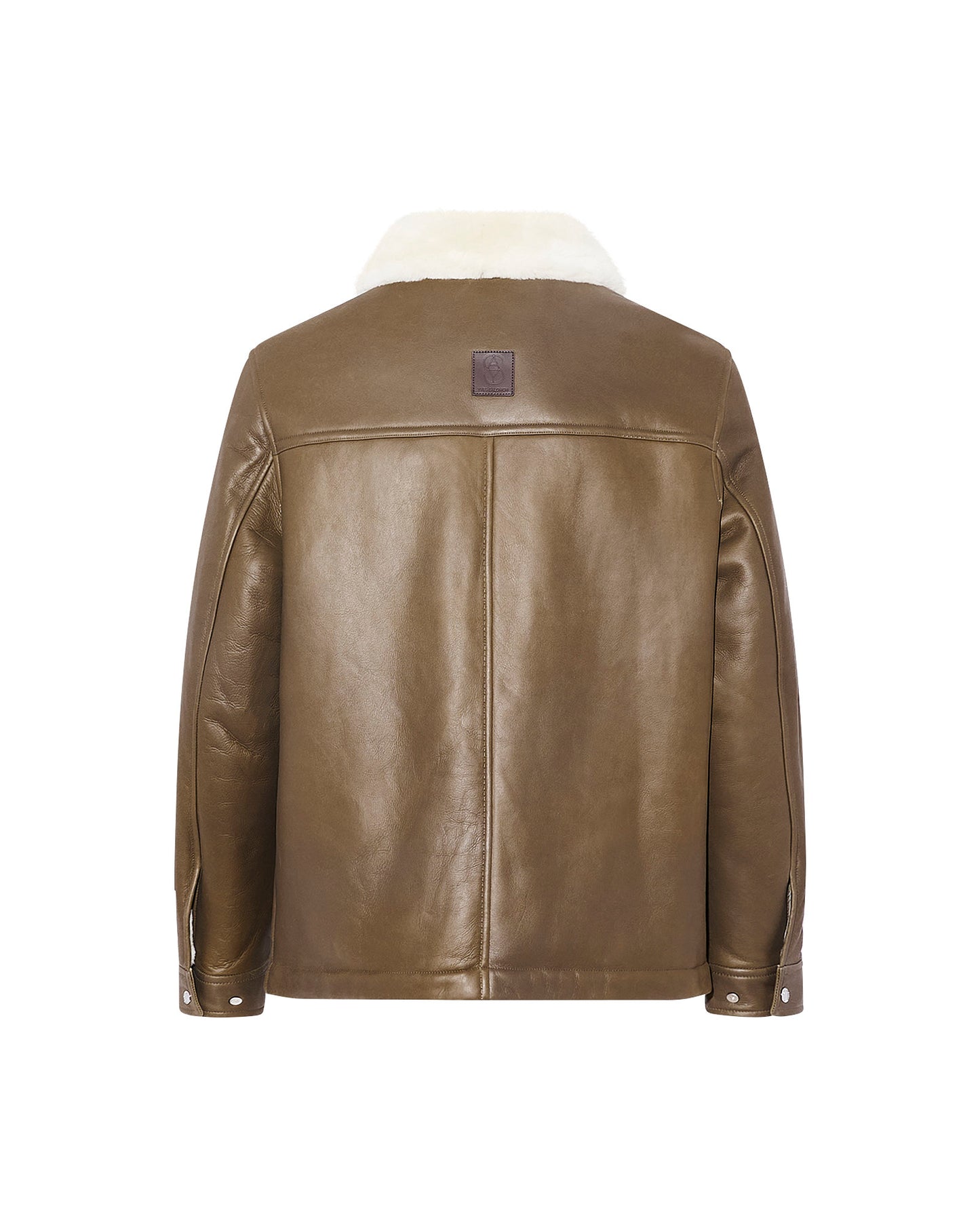 Veste en peau lainée d'agneau silky