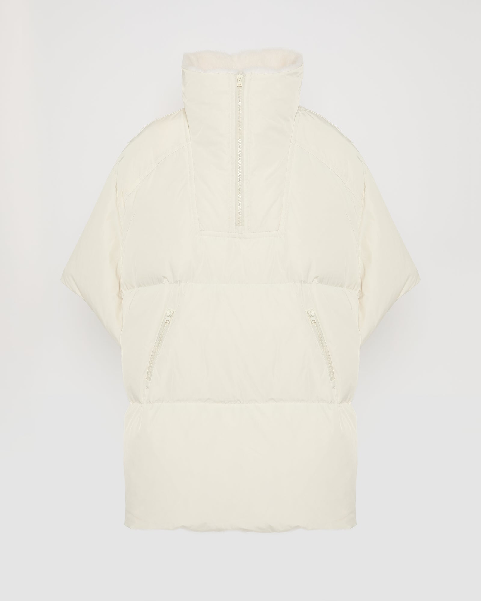 ウィンターセール - テクニカルファブリック ダウンケープ ミンク