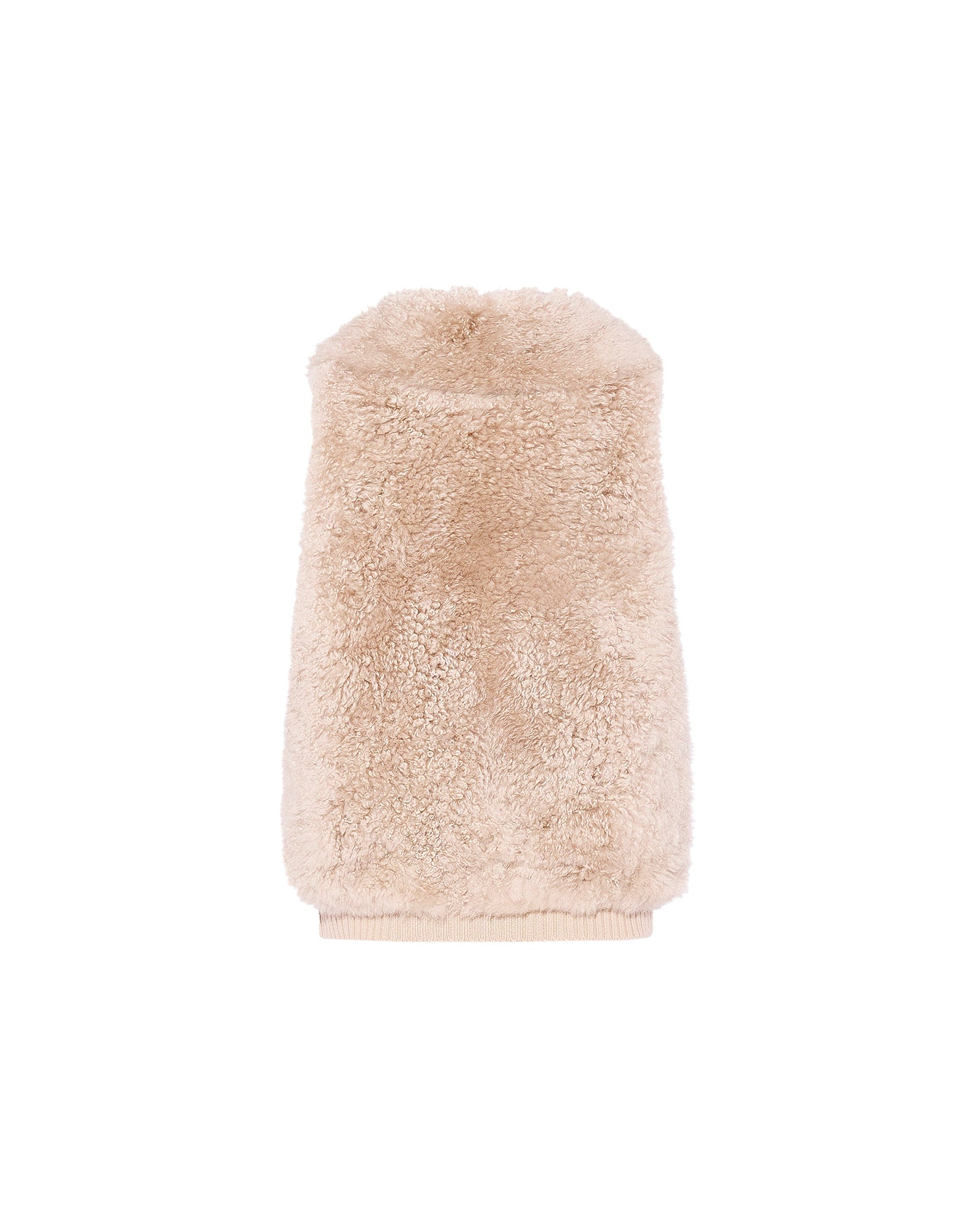 カシミヤラムスキン＆メリノニット ジレ - ベージュ - Yves Salomon