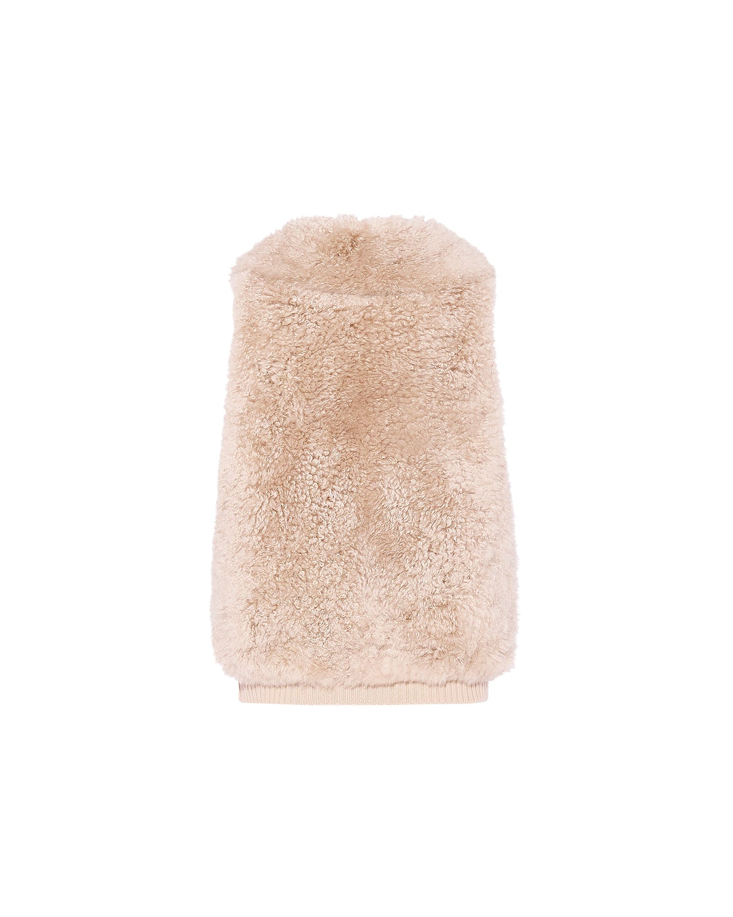 Cashmere lambskin and Merino knit gilet