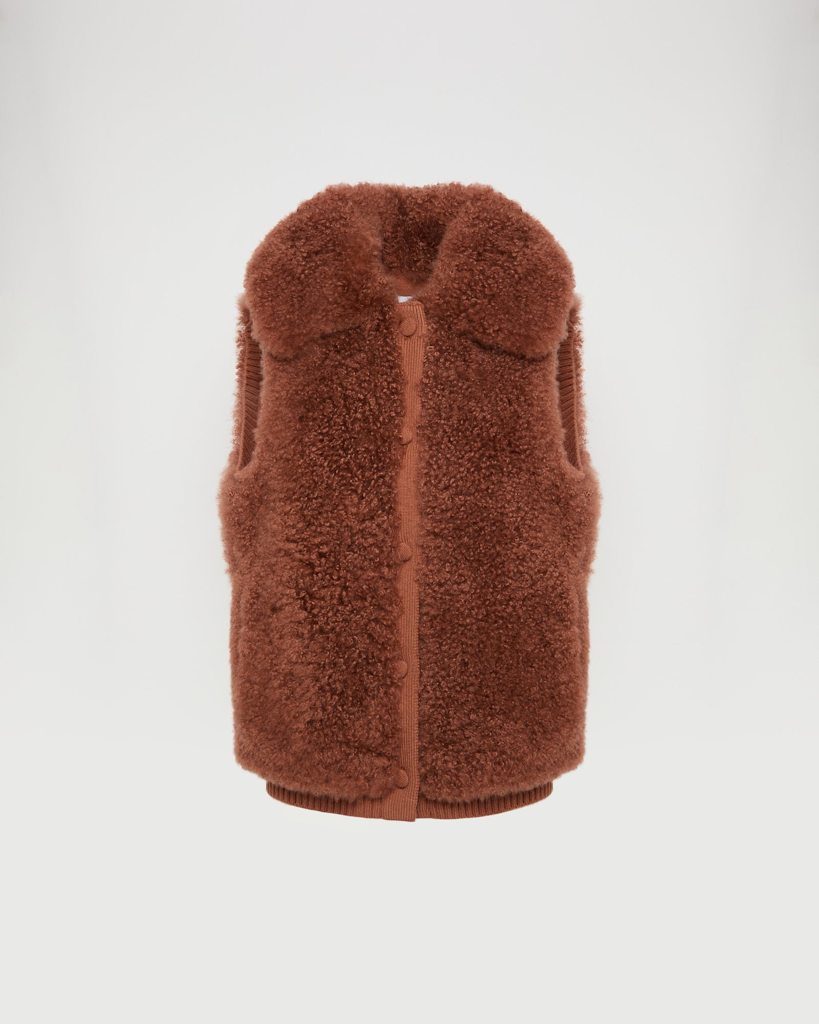 Gilet en cuir d'agneau cachemire et maille mérinos -Yves salomon - Nouvelle collection Printemps Été