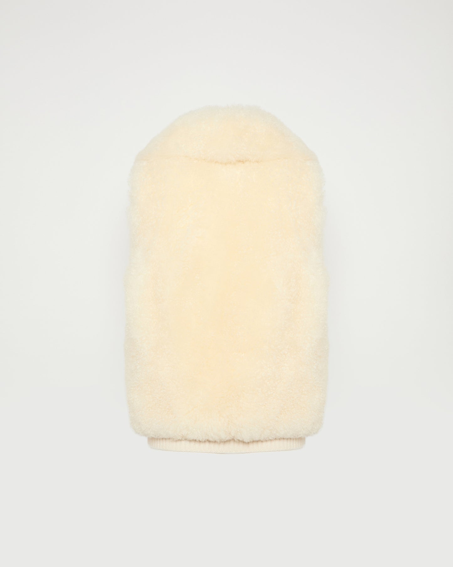 Gilet en agneau long poil et maille mérinos -Yves salomon - Nouvelle collection Printemps Été