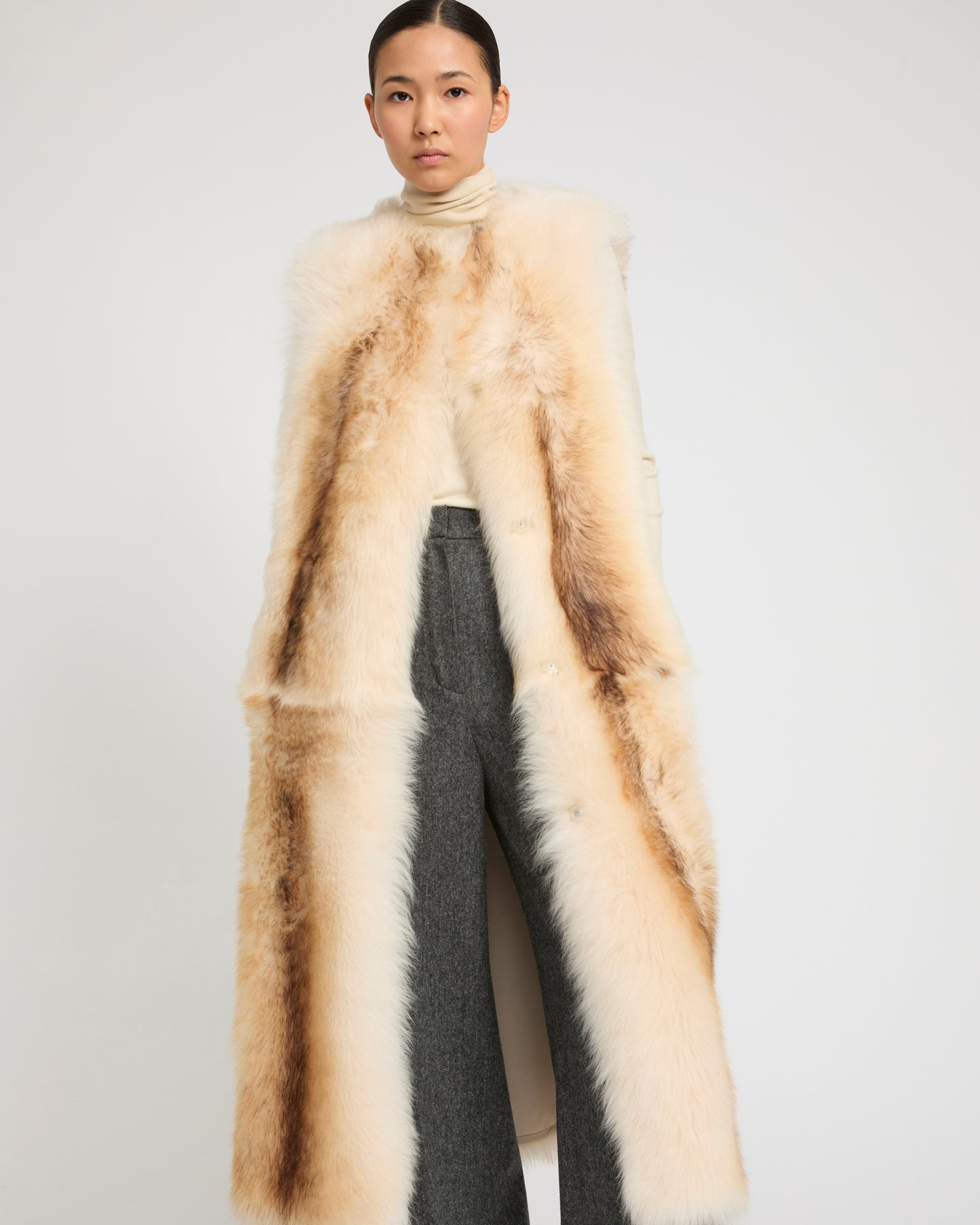 Long Toscana Shearling Vest