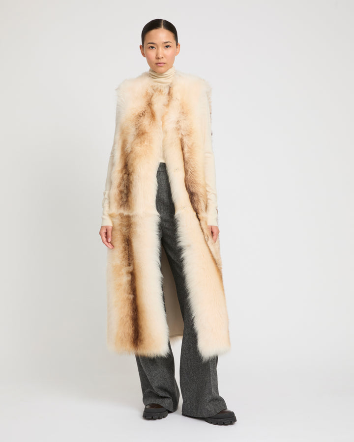 Long Toscana Shearling Vest