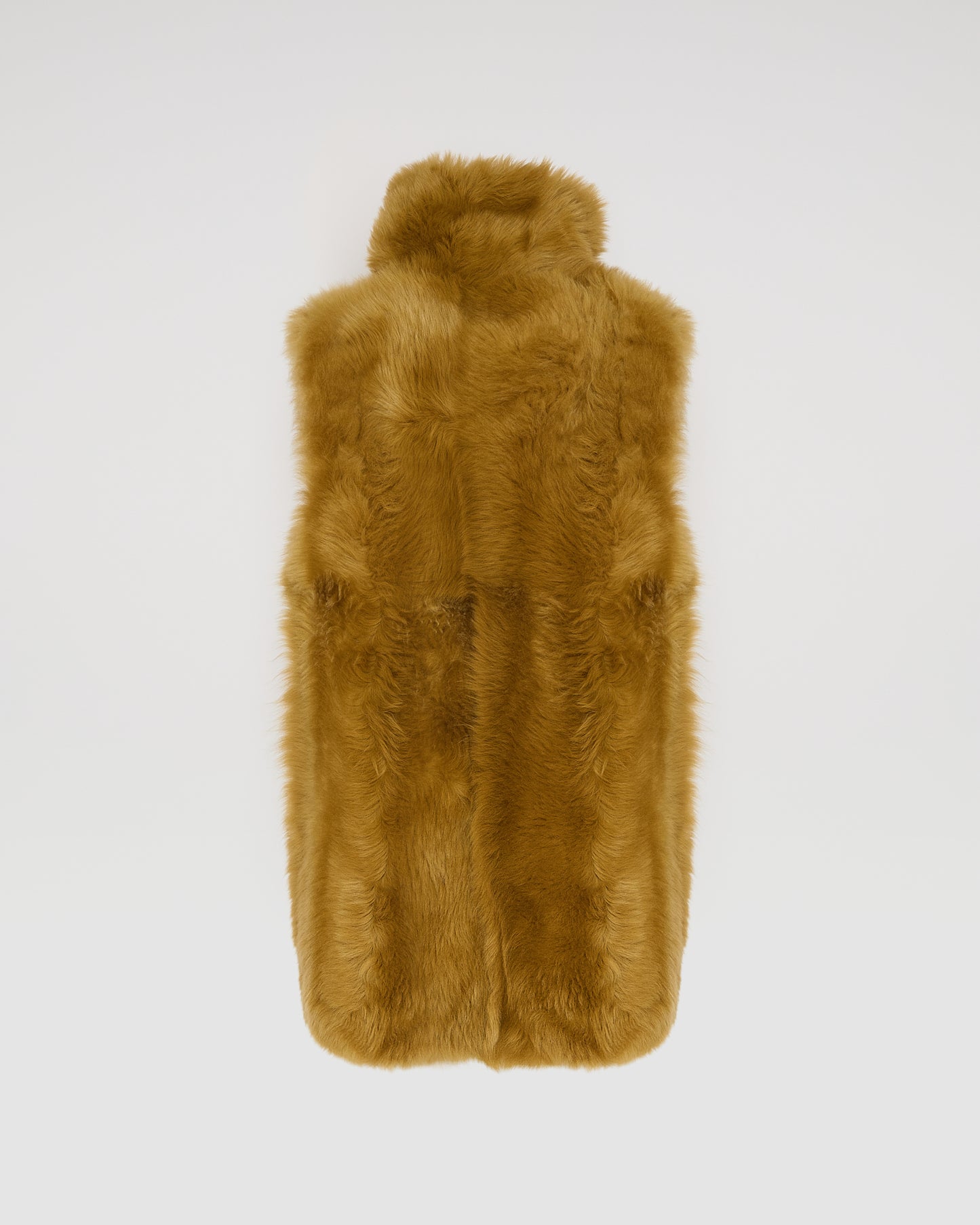 Gilet long réversible en agneau Toscane