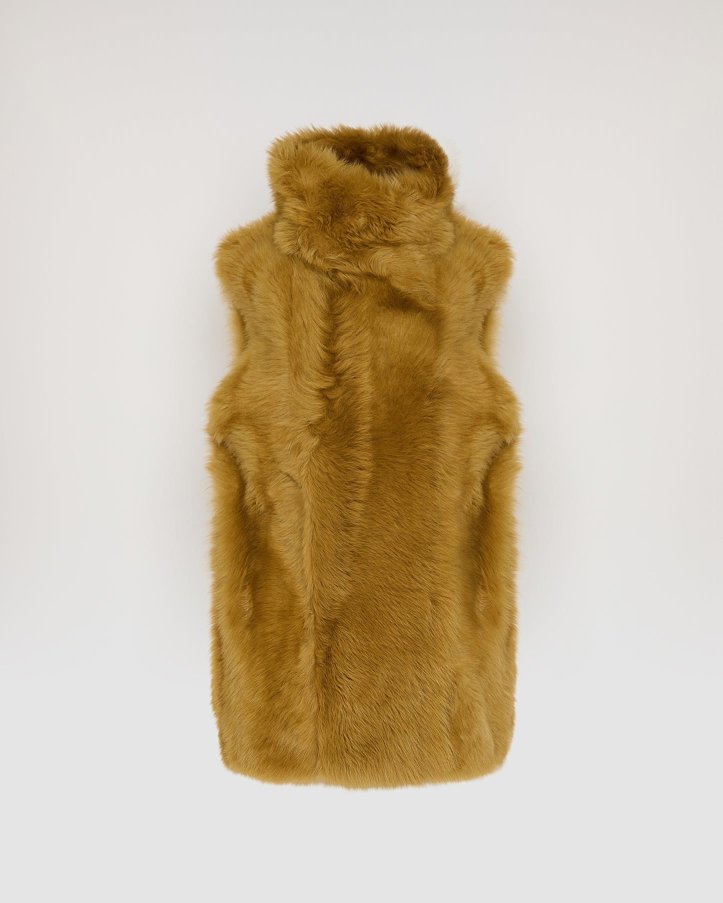 Gilet long réversible en agneau Toscane