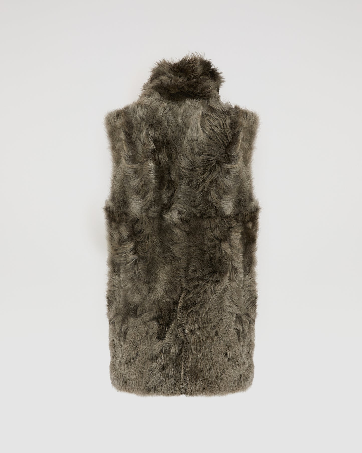 Gilet long réversible en agneau Toscane -Yves Salomon