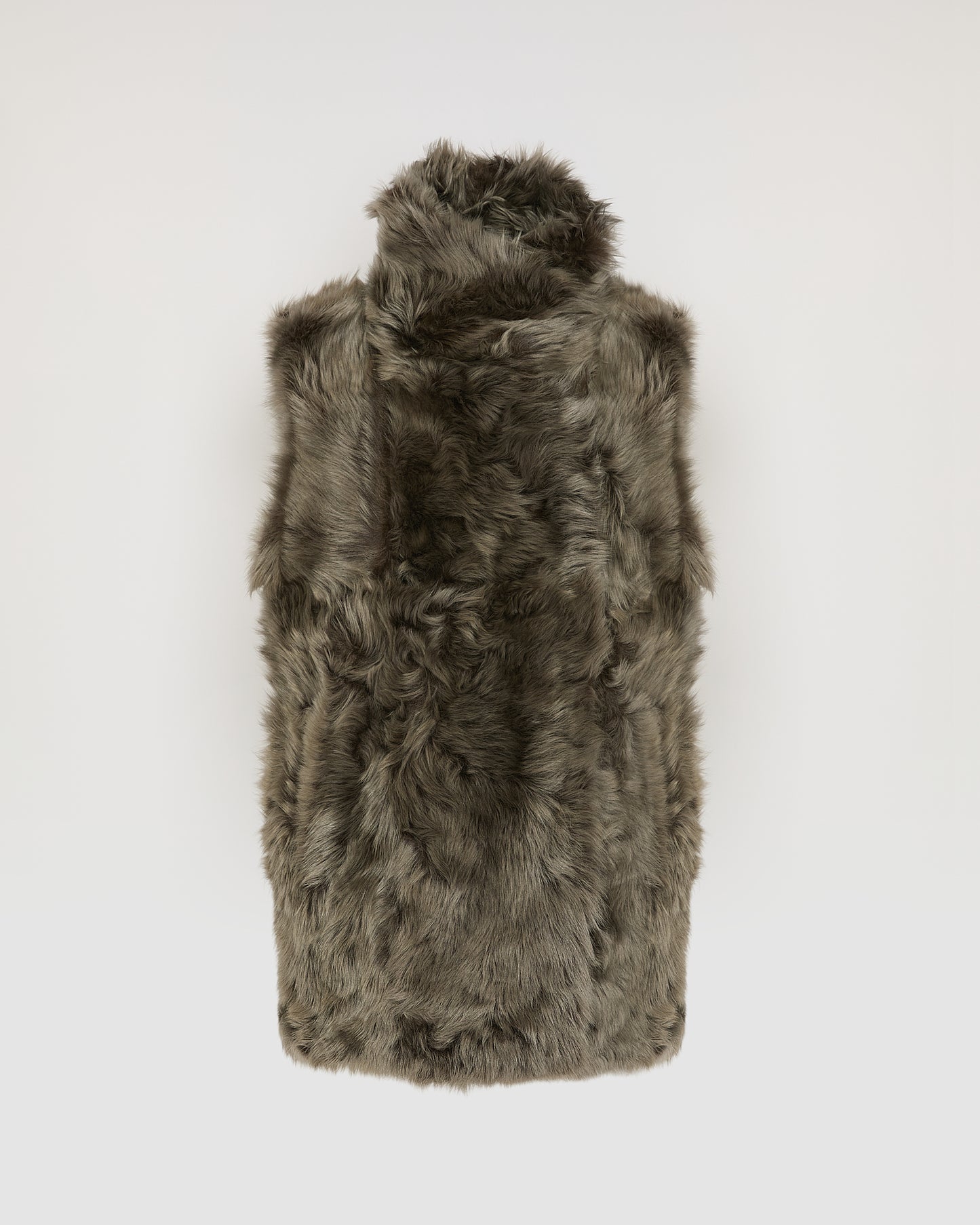 Gilet long réversible en agneau Toscane -Yves Salomon