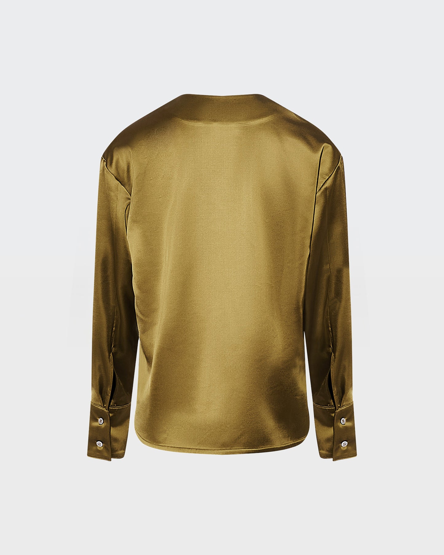 Heavy wool satin blouse