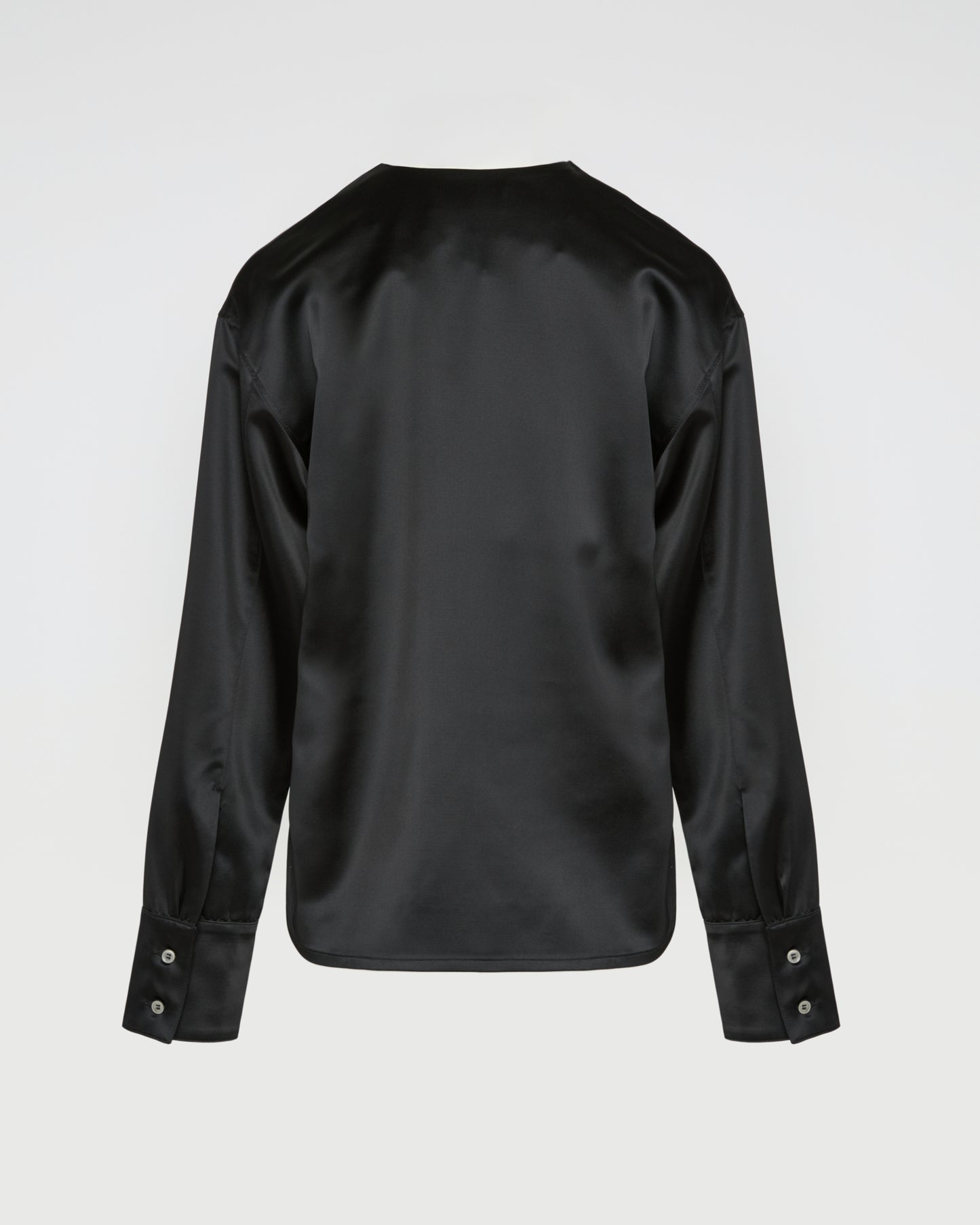 Blouse en satin lourd de laine -Yves Salomon