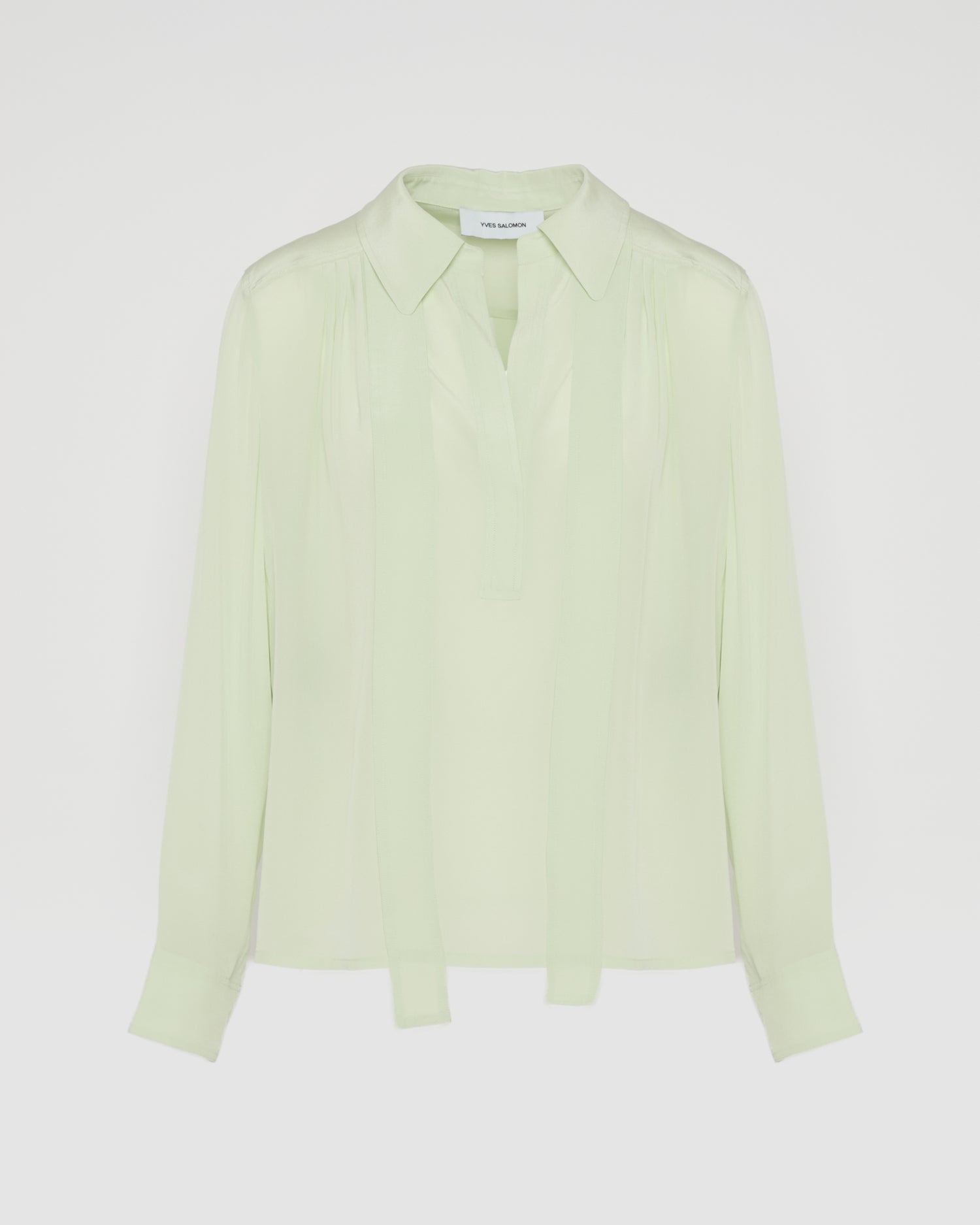 Blouse en crêpe de soie légère -Yves Salomon