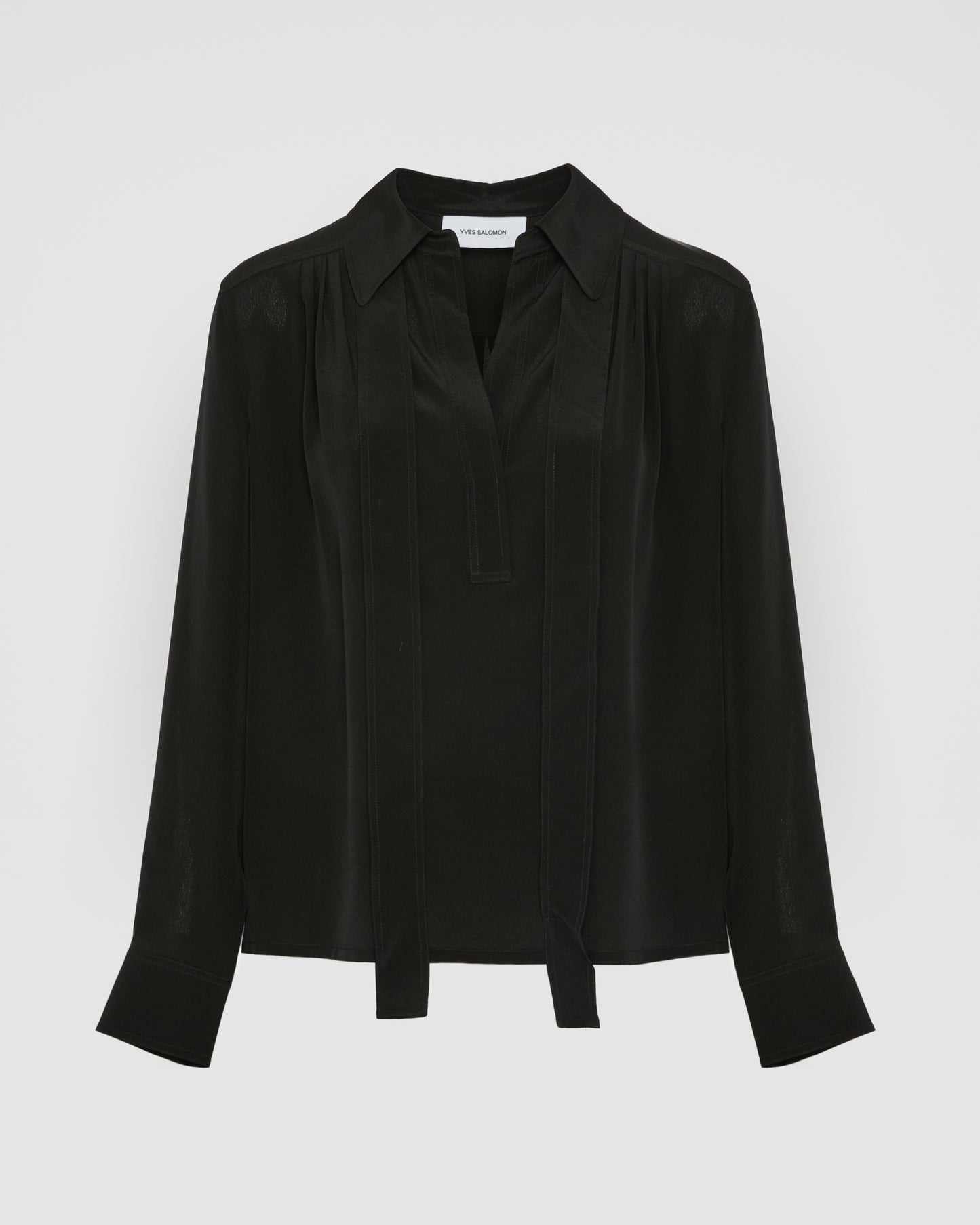 Blouse en crêpe de soie légère -Yves Salomon