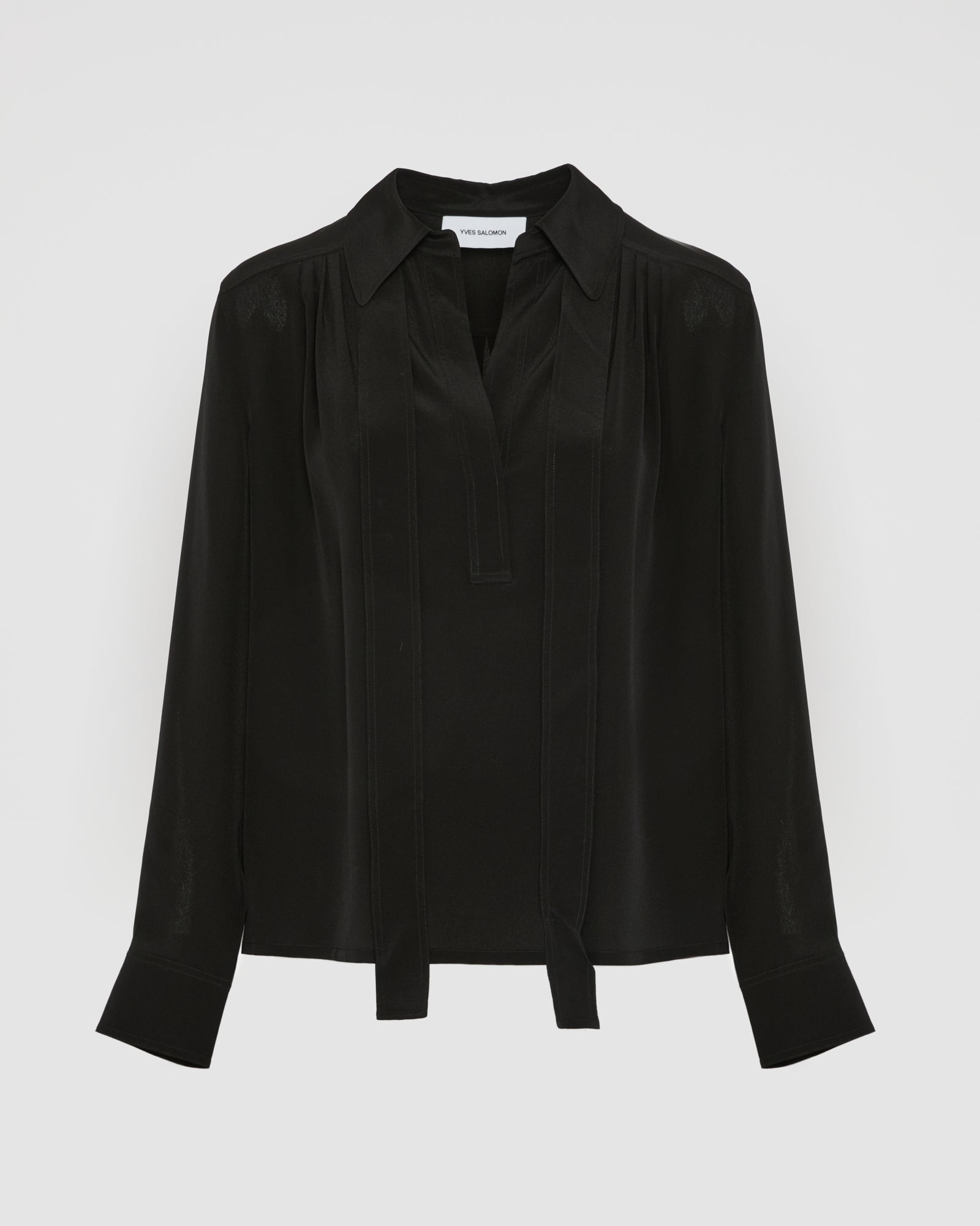Blouse en crêpe de soie légère -Yves Salomon