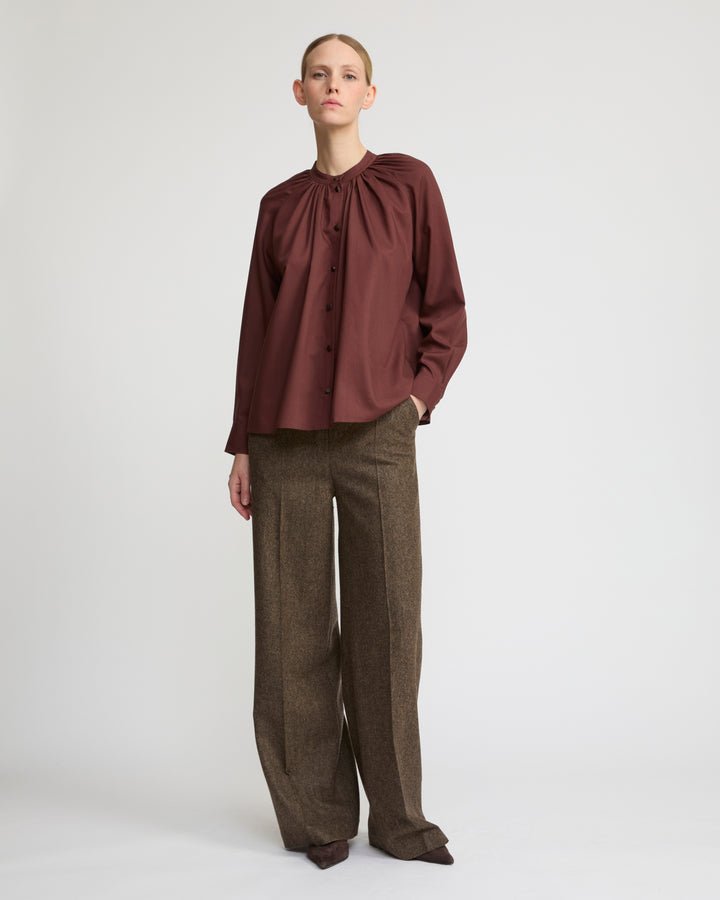Wool voile shirt