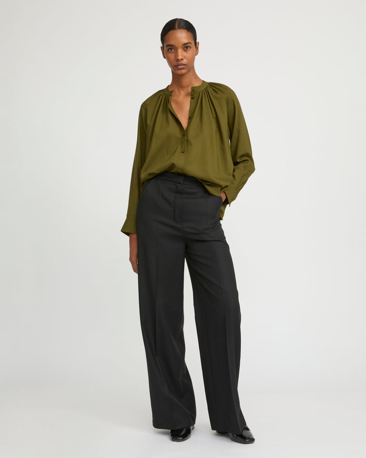 Wool voile shirt