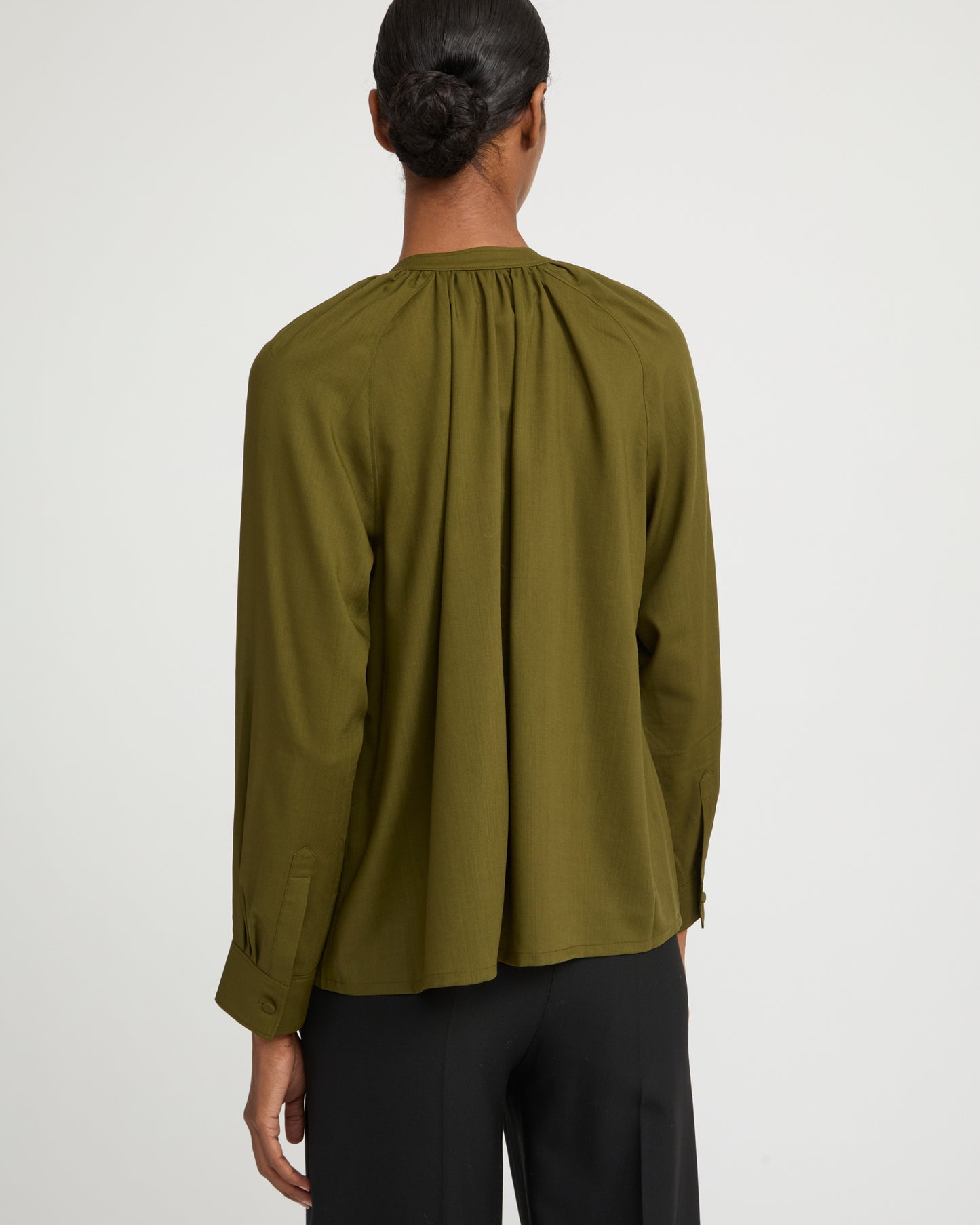 Wool voile shirt