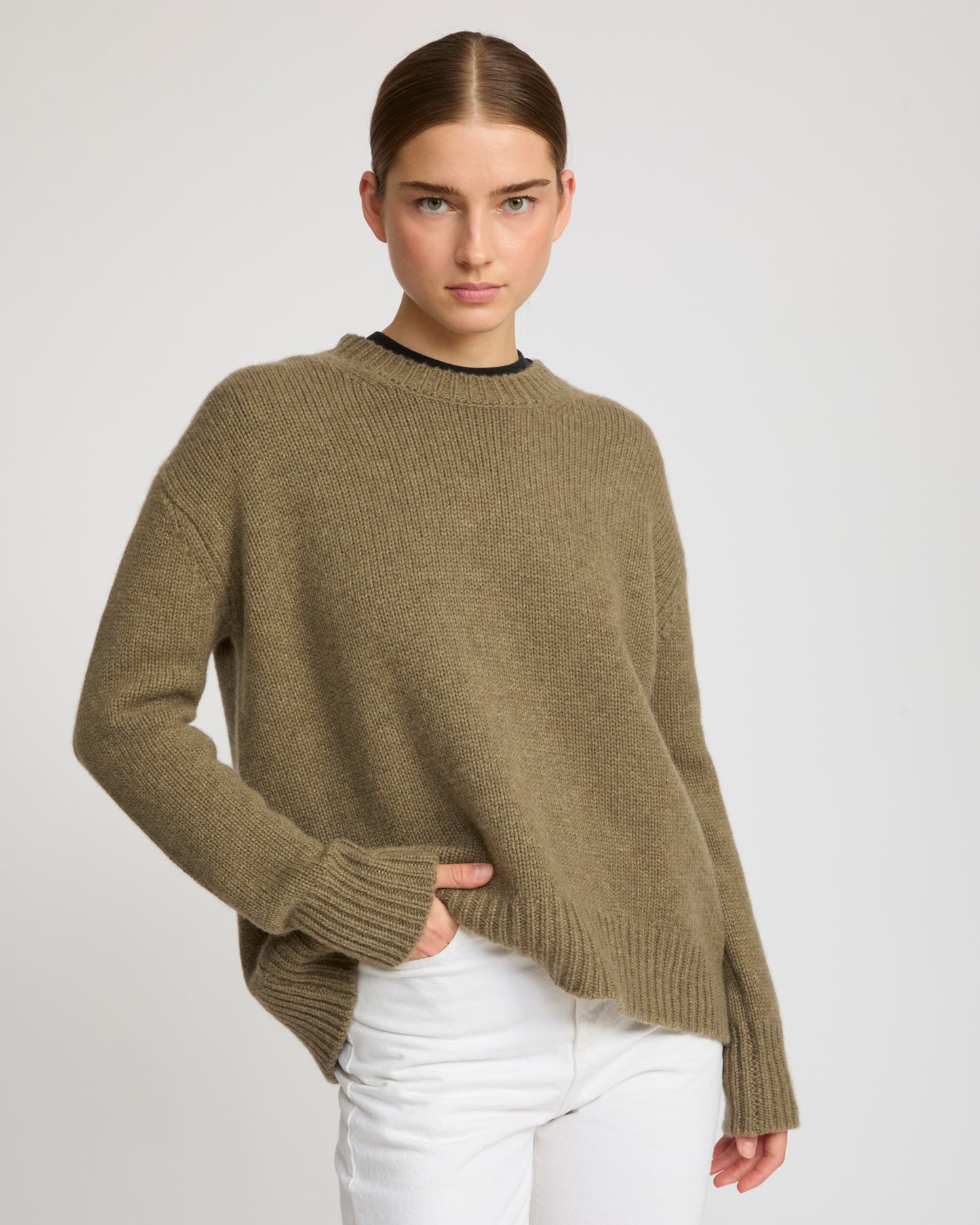 Pul regular en maille cachemire