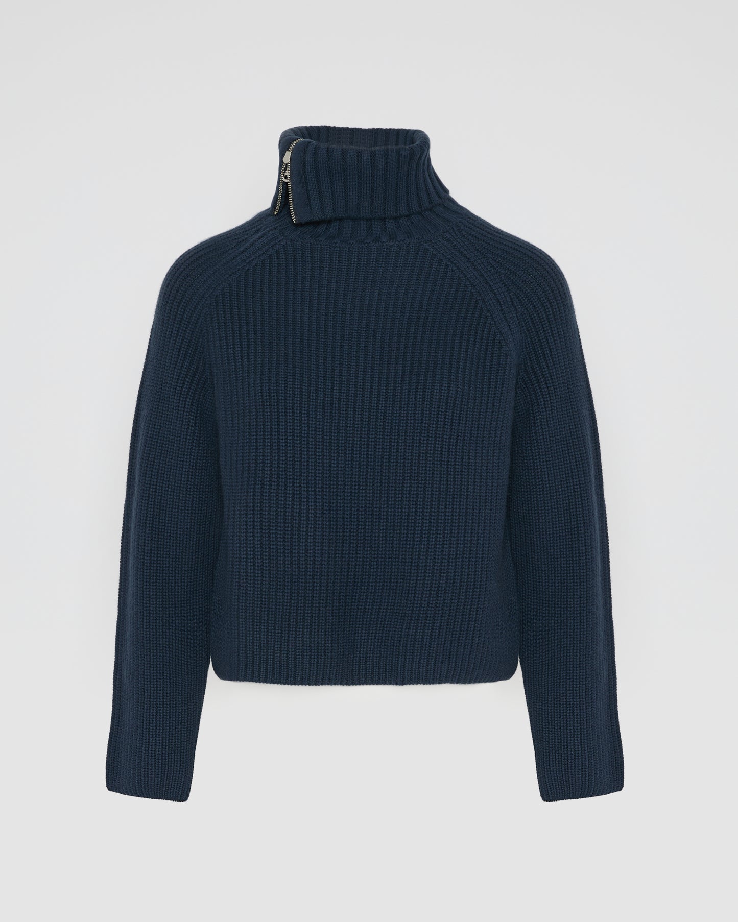 Cropped knitted jumper