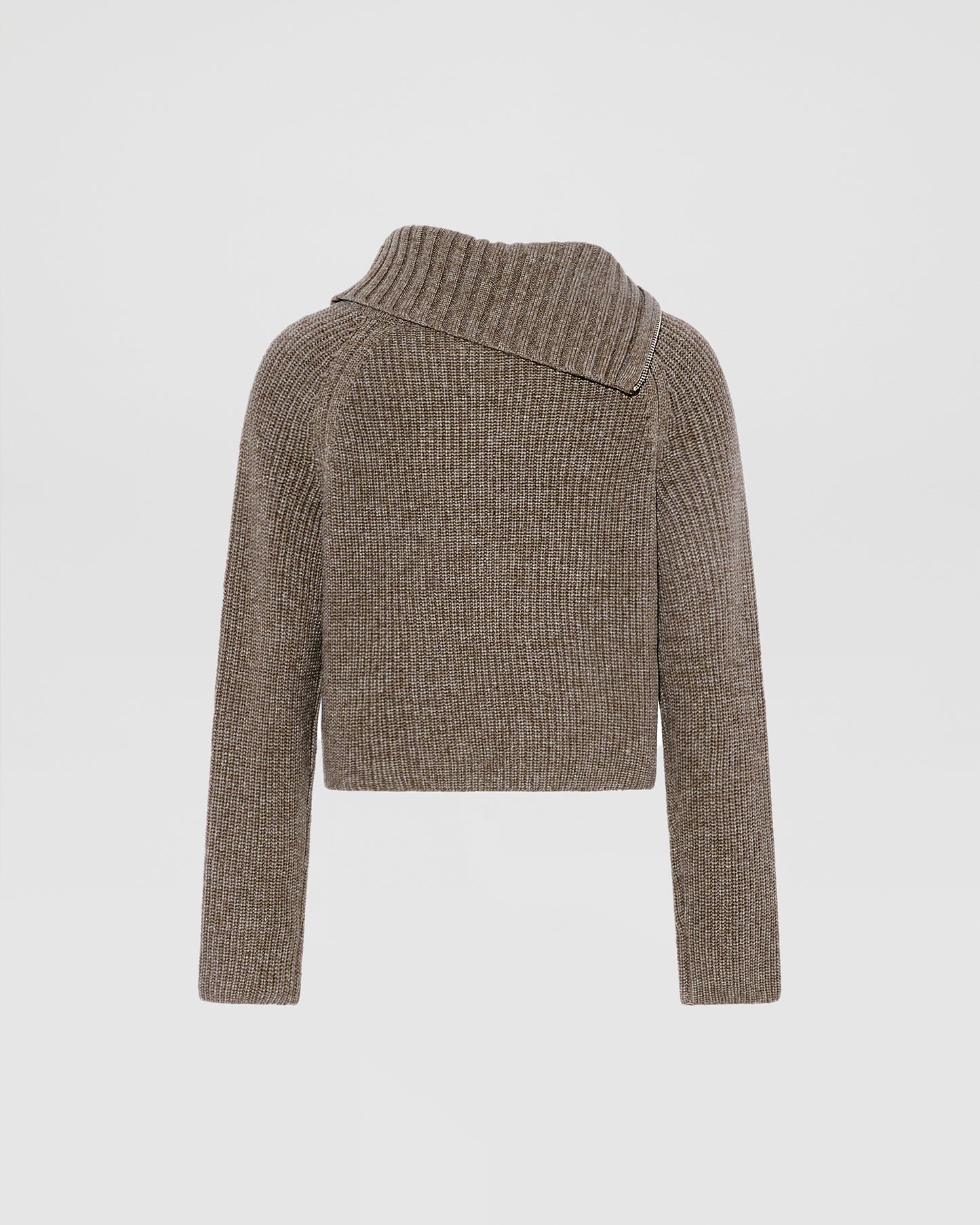 Cropped knitted jumper