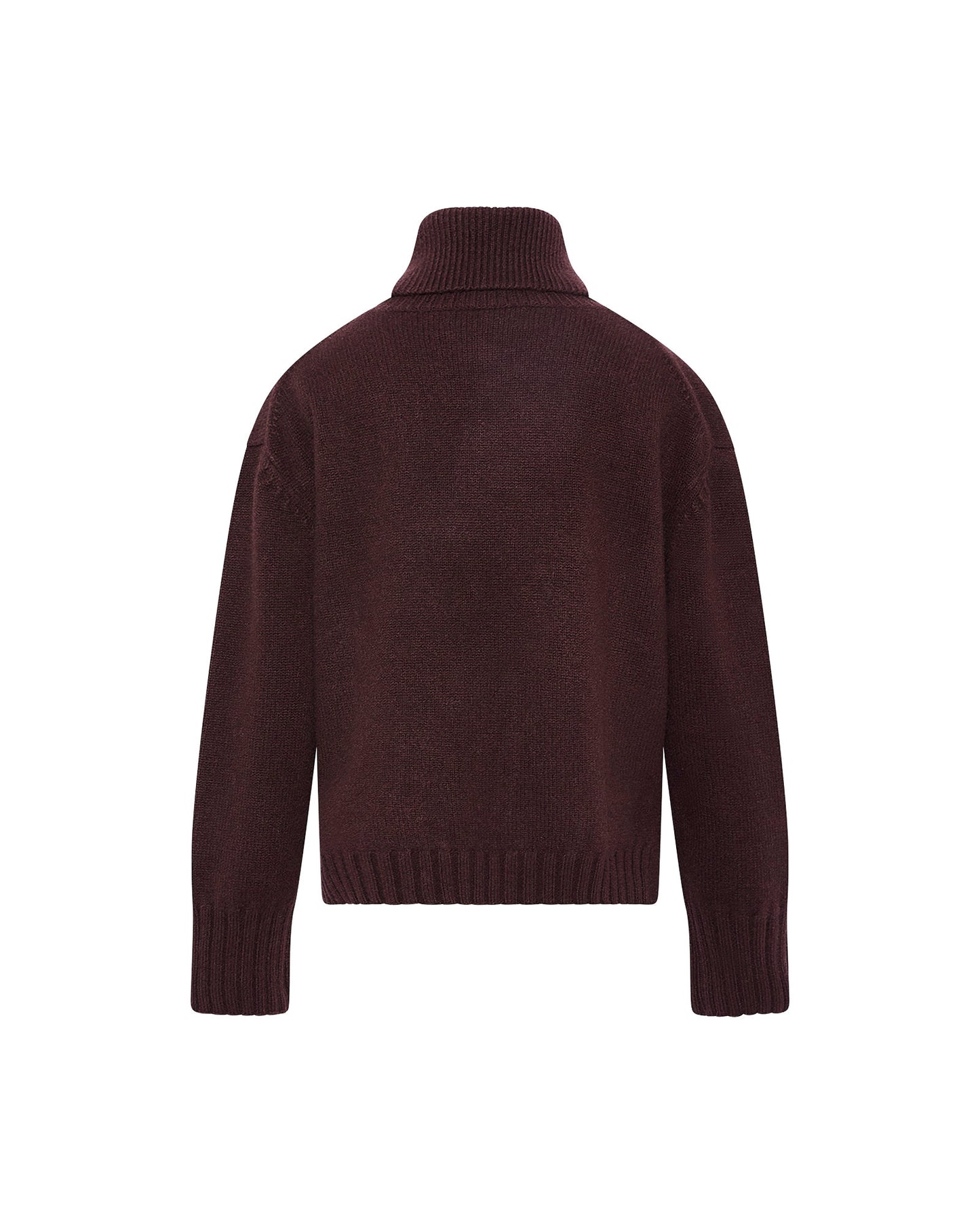 Collar jumper in cashmere knit