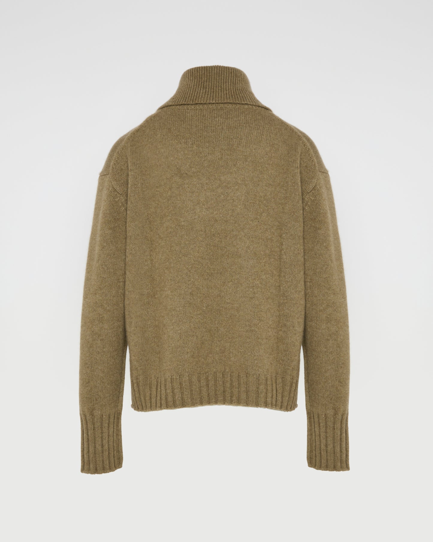 Collar jumper in cashmere knit