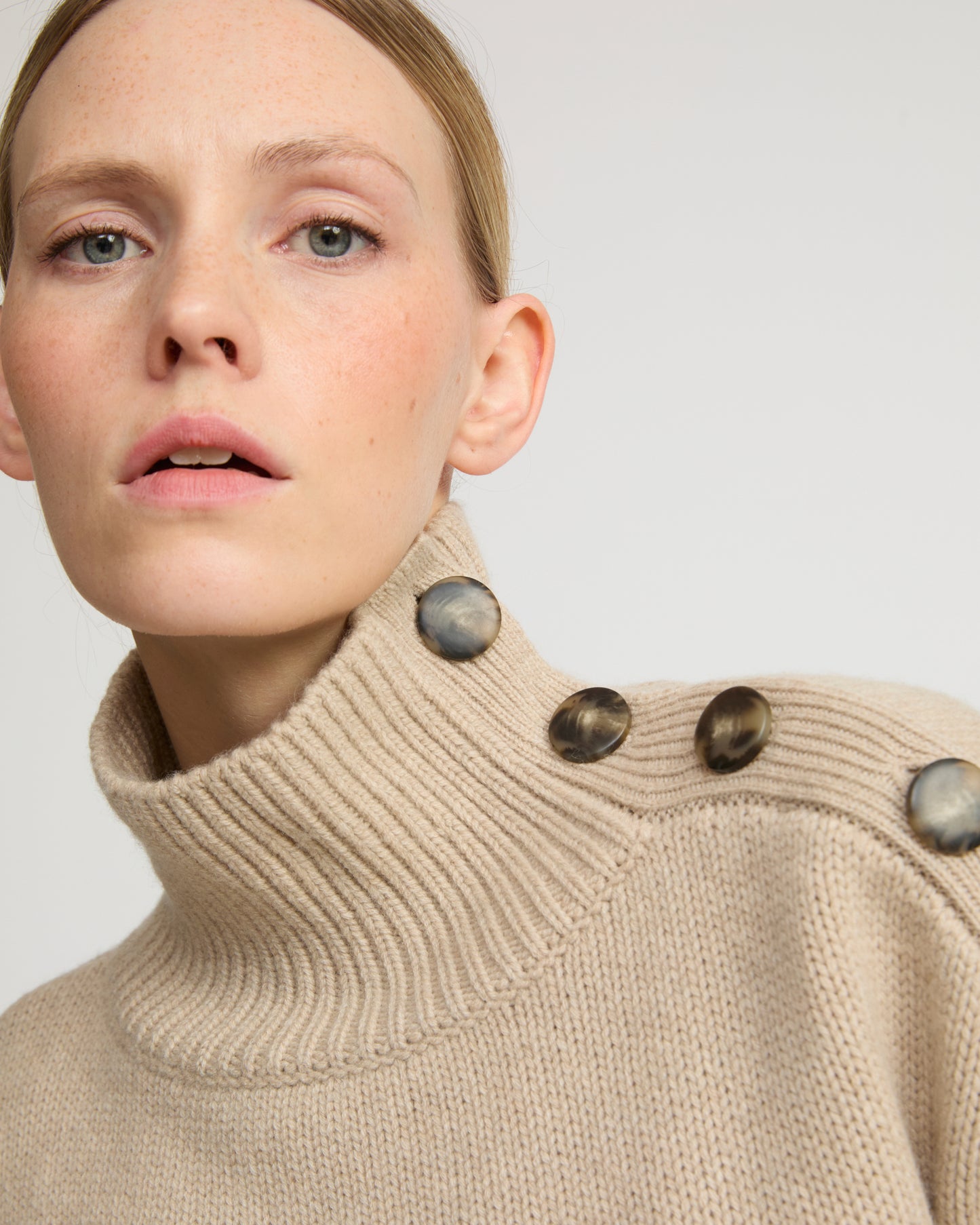 Pull oversize court en maille