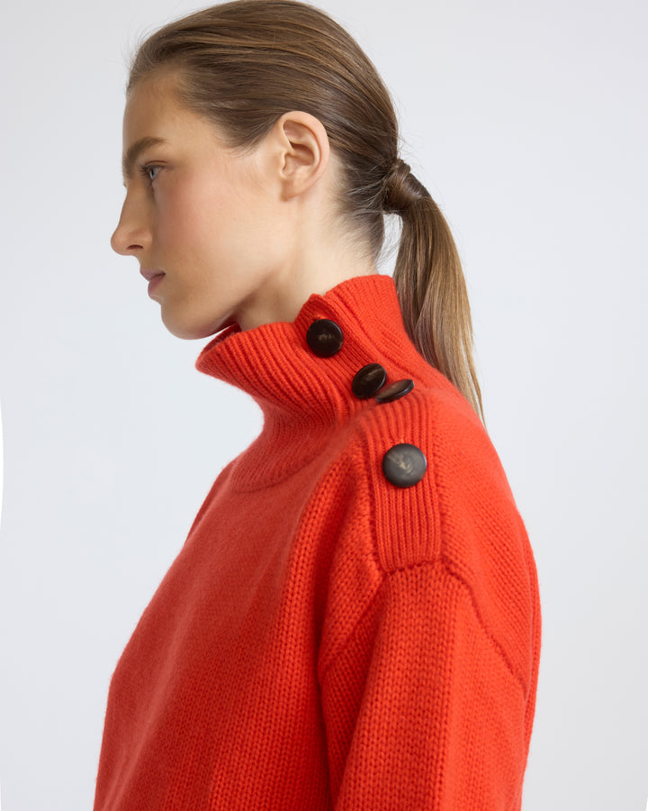 Pull oversize court en maille