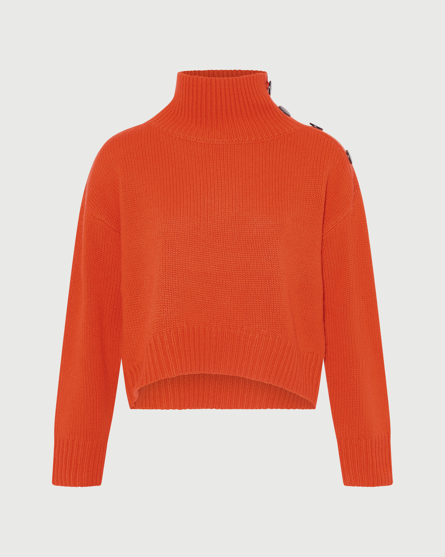 Pull oversize court en maille- Yves Salomon - Nouvelle collection Automne Hiver