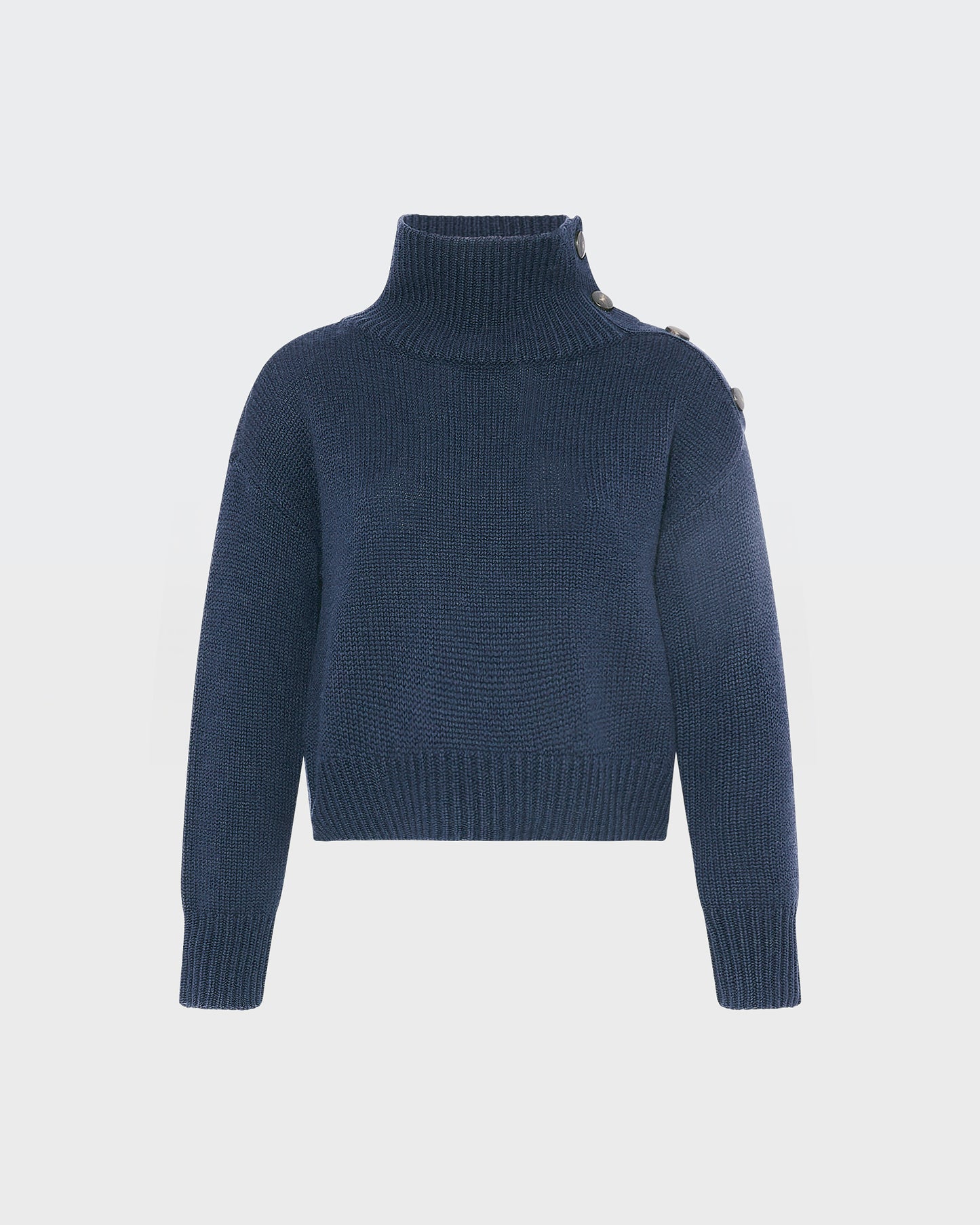 Short oversized knitted jumper