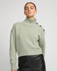 Short oversized knitted jumper