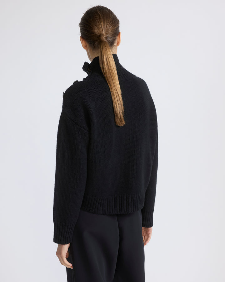 Pull oversize court en maille