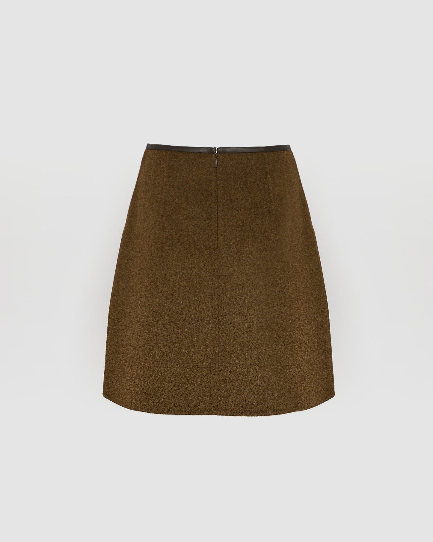 Double-sided cashmere-blend skirt
