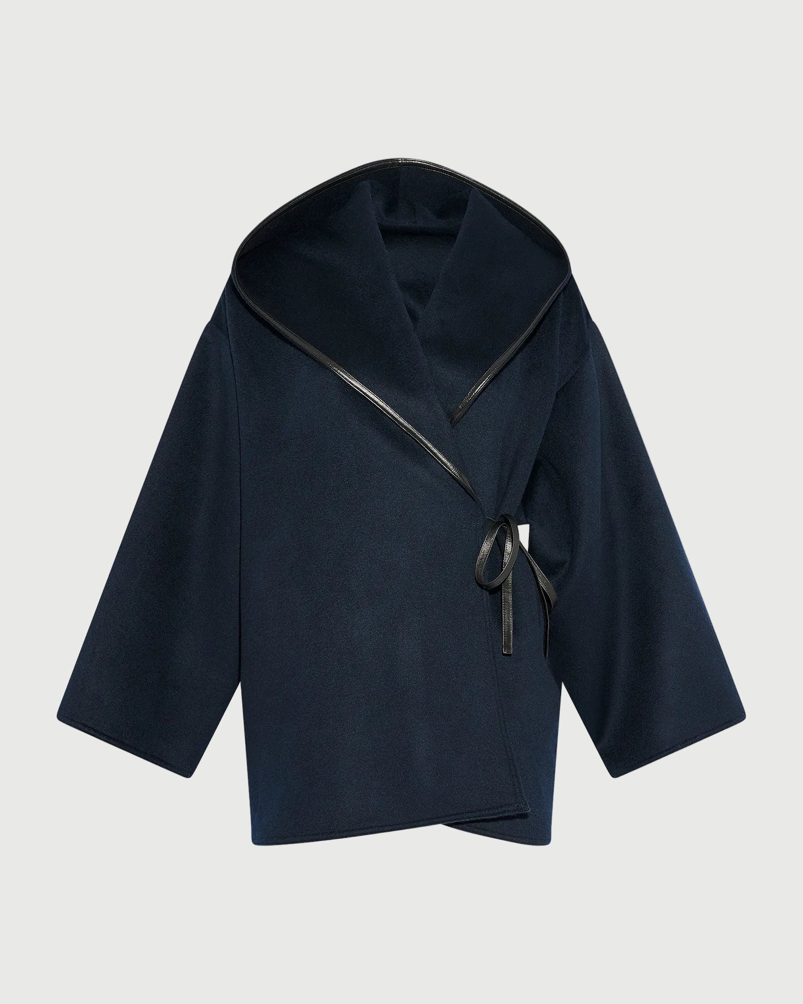 Manteau court oversize en lainage cachemire double face -Yves salomon - Nouvelle collection Printemps Été