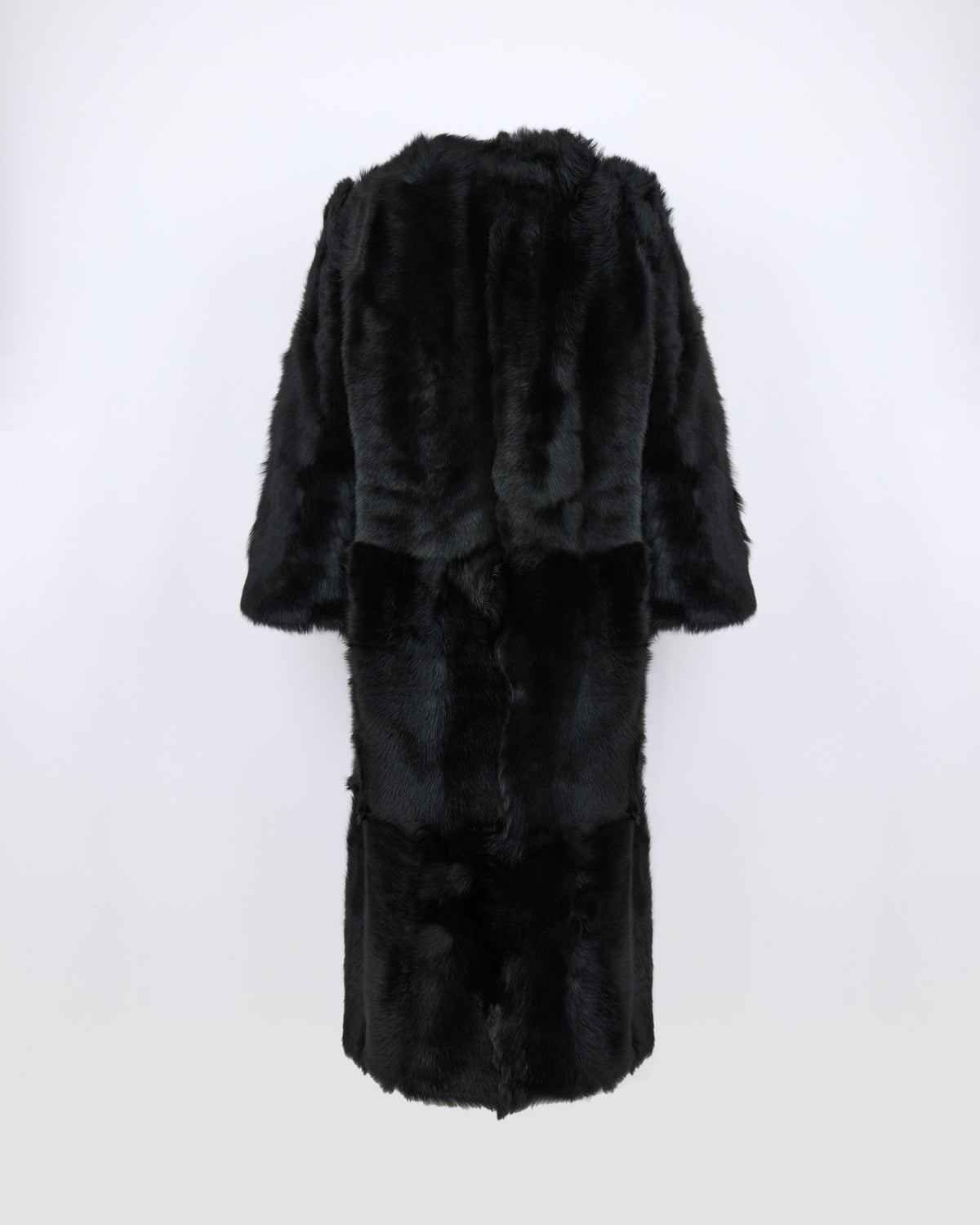 Manteau extra long en peau lainée d'agneau Toscane - Yves Salomon - Nouvelle collection Automne Hiver