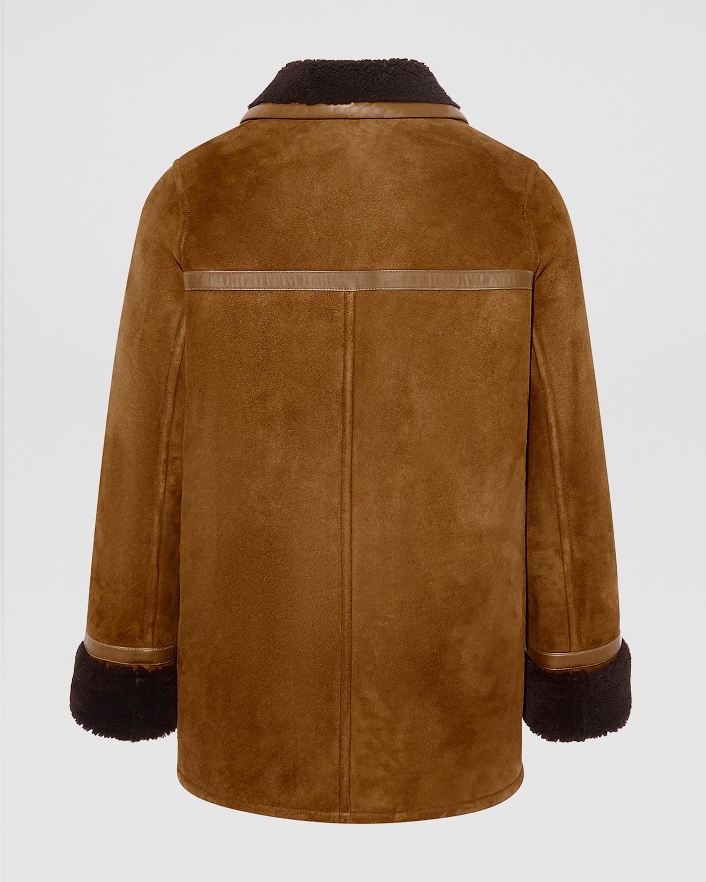 Manteau canadienne en agneau Mérinos suède