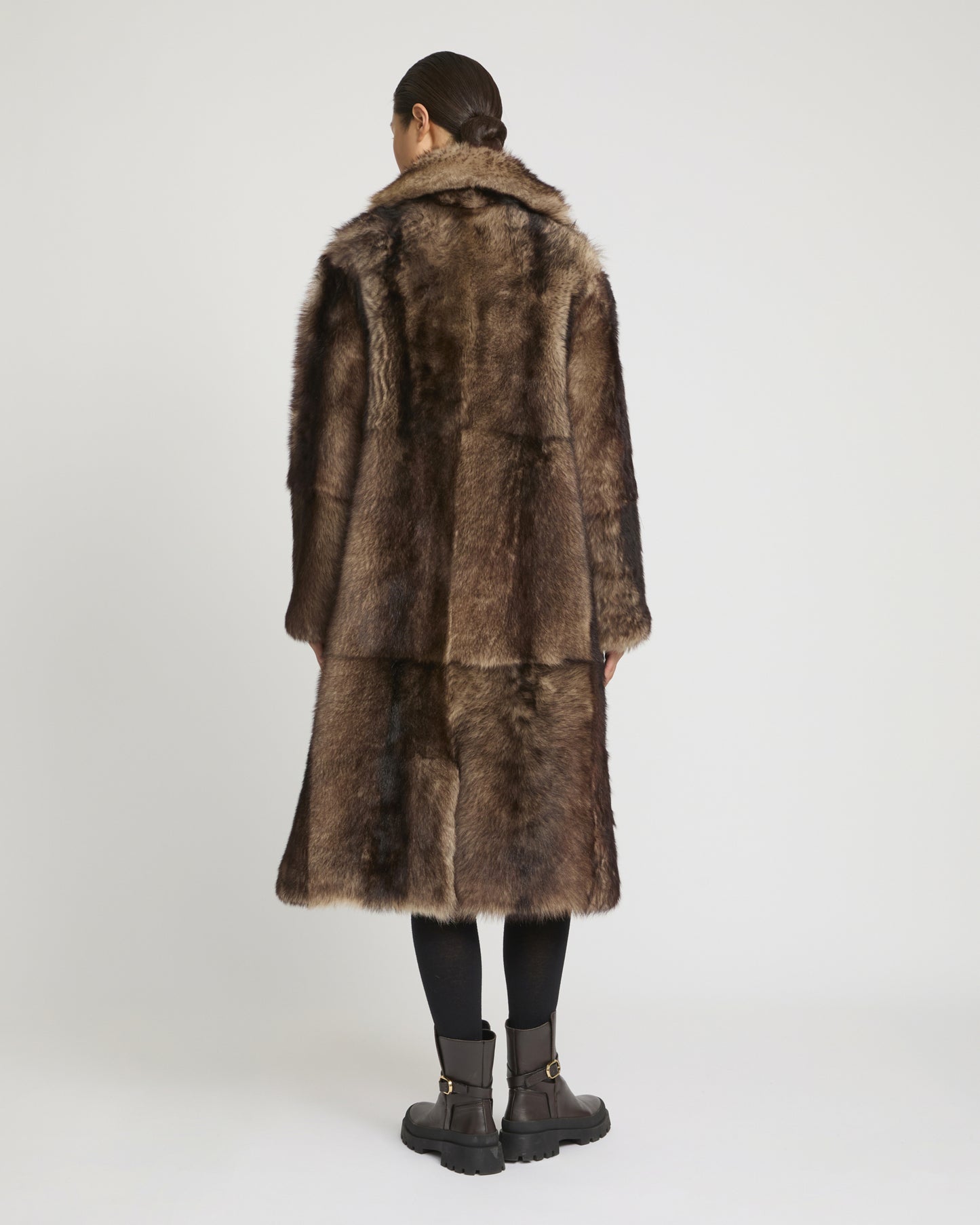 Reversible Long Shearling Coat