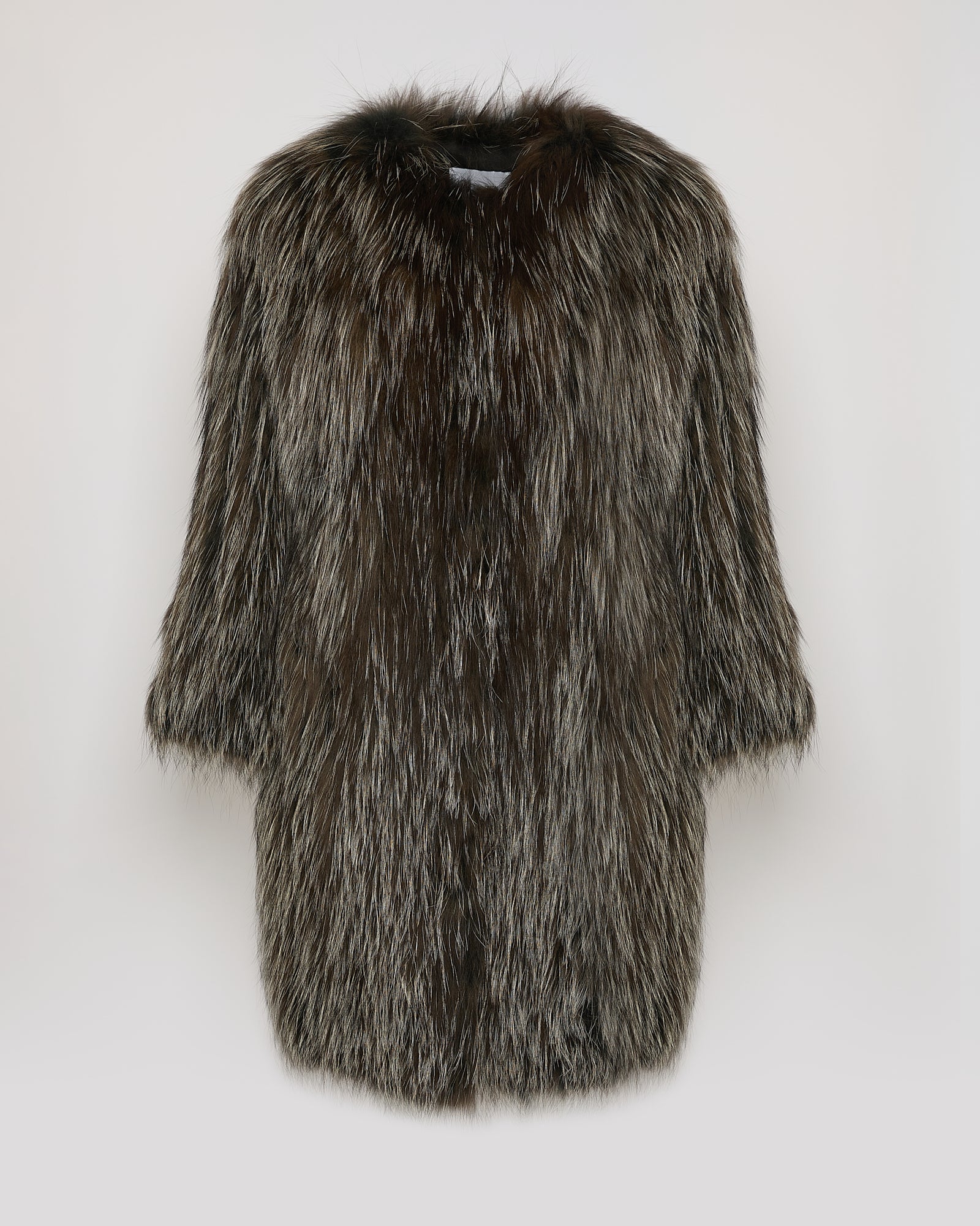 Winter sale -Long jacket in knitted fox fur-#N/A – Yves Salomon