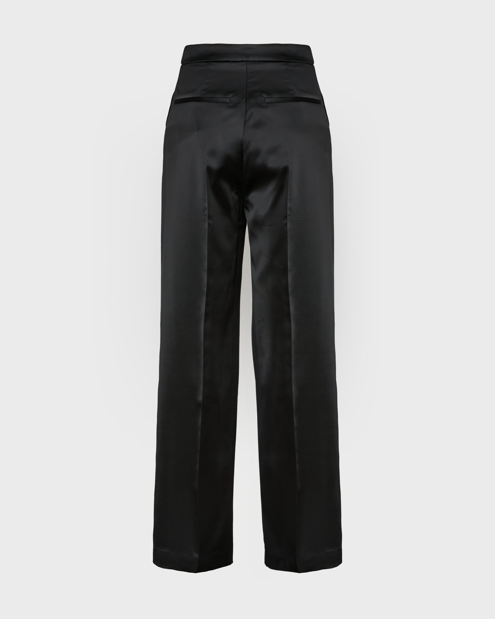 Pantalon large en satin lourd de laine -Yves Salomon