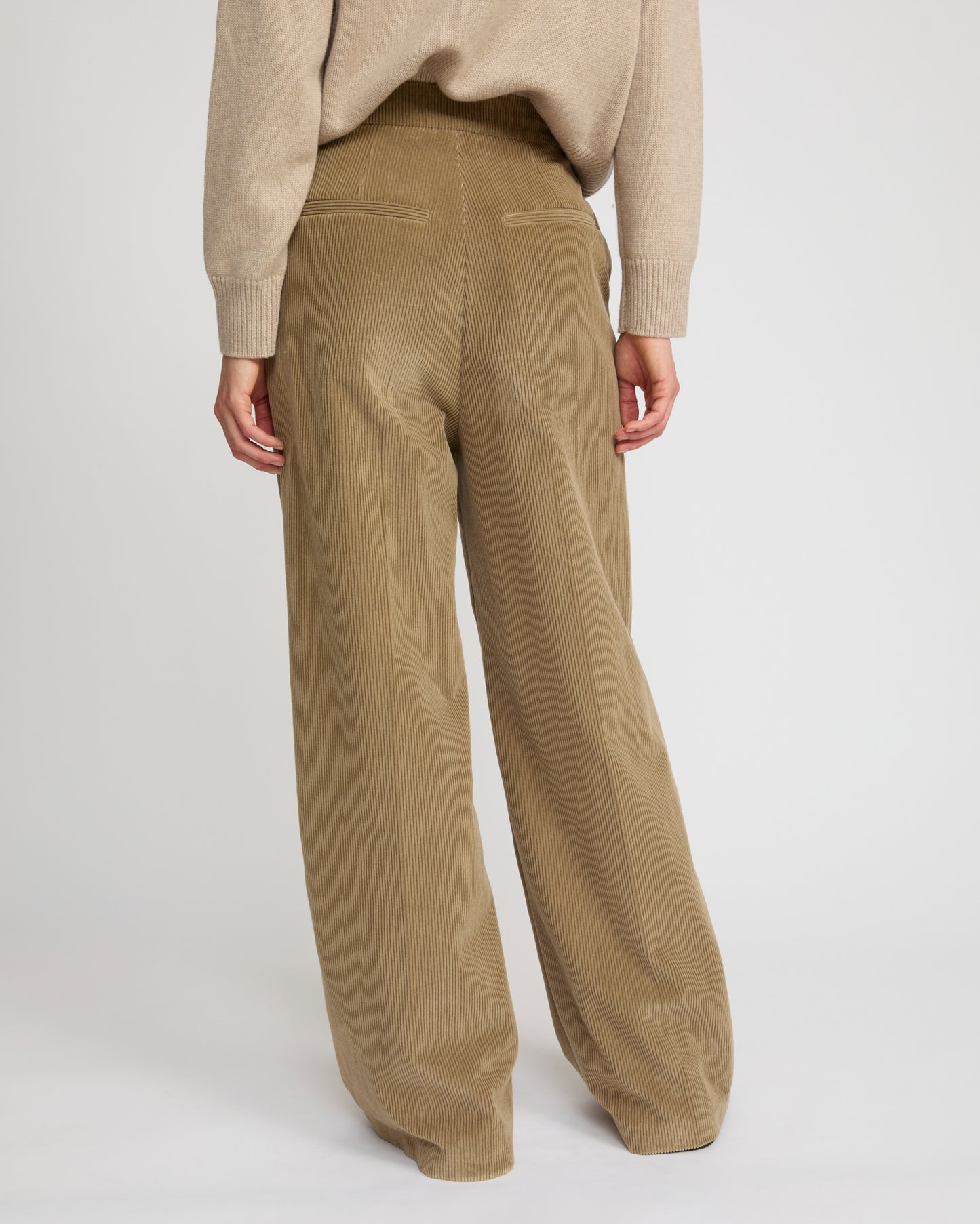 Pantalon large en velours corduroy