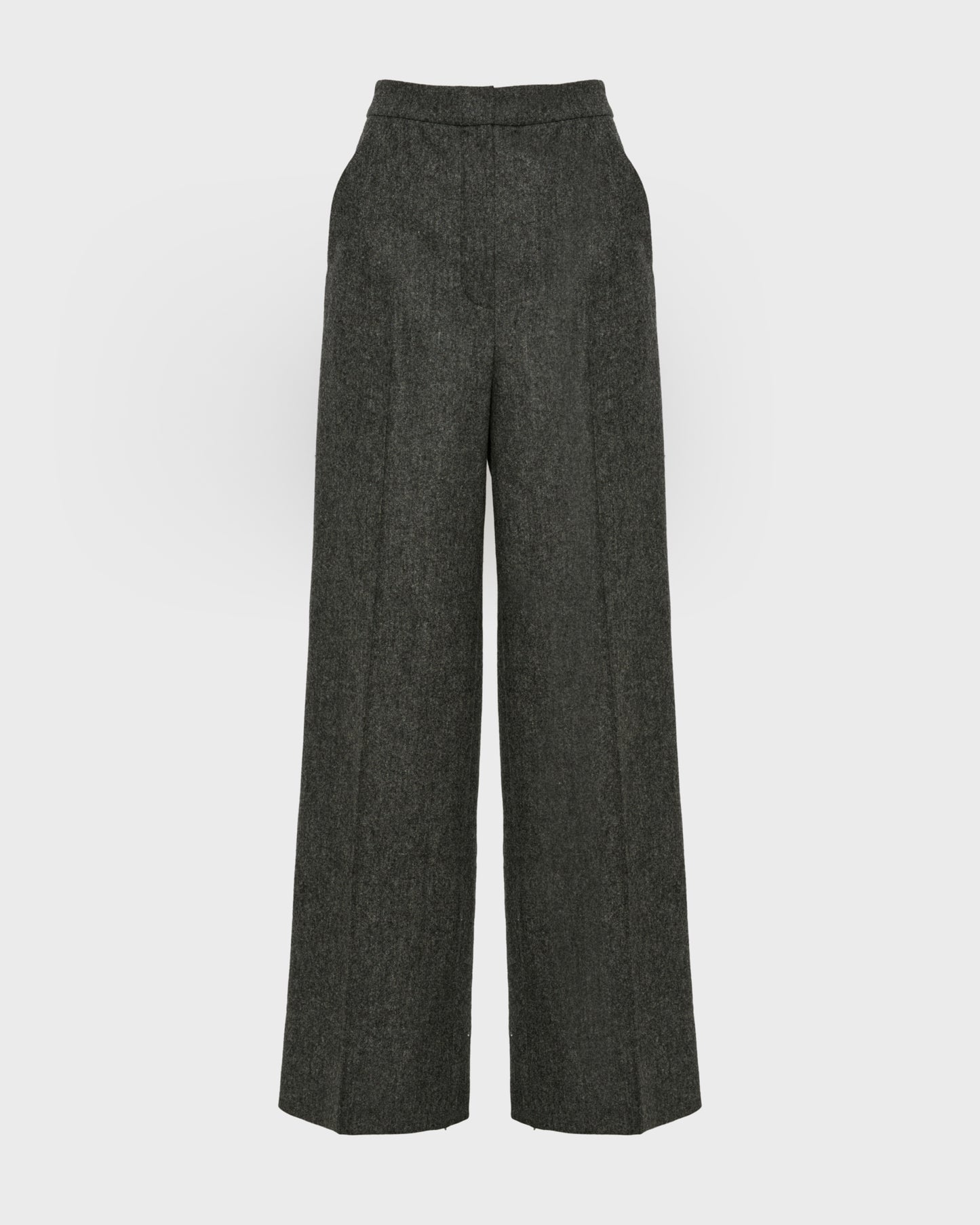 Flannel tailored trousers