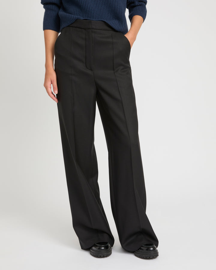 Flannel tailored trousers