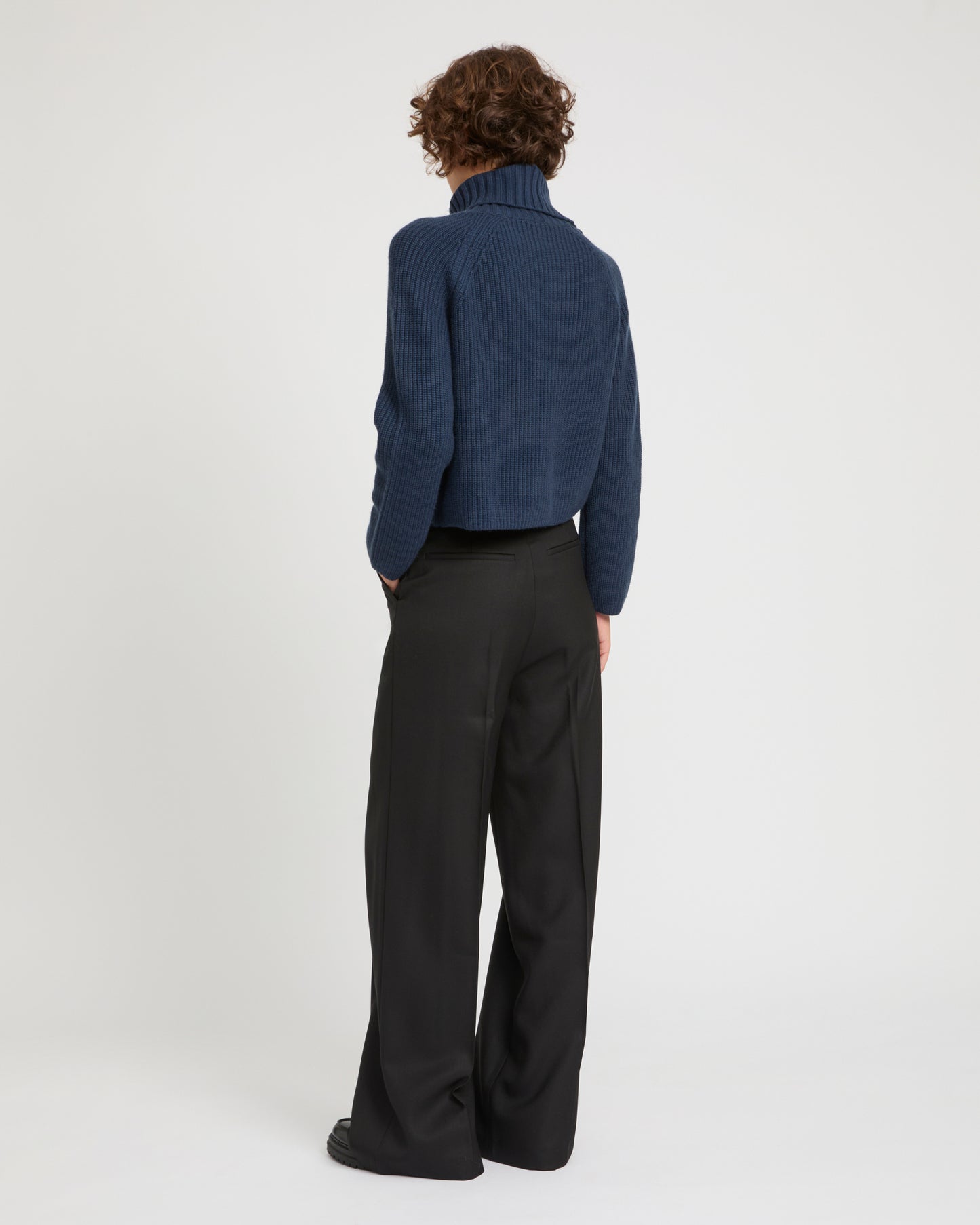 Flannel tailored trousers