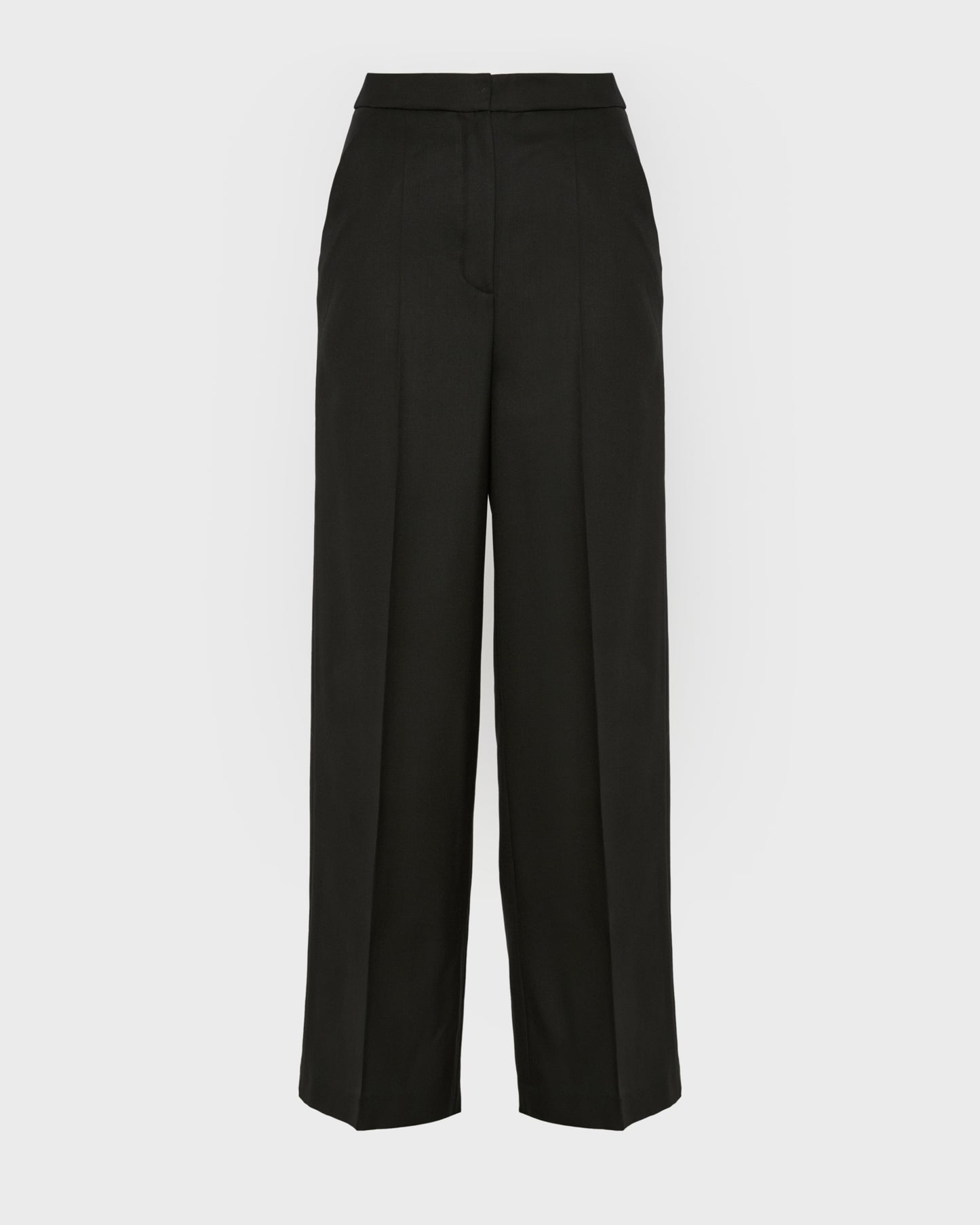 Flannel tailored trousers