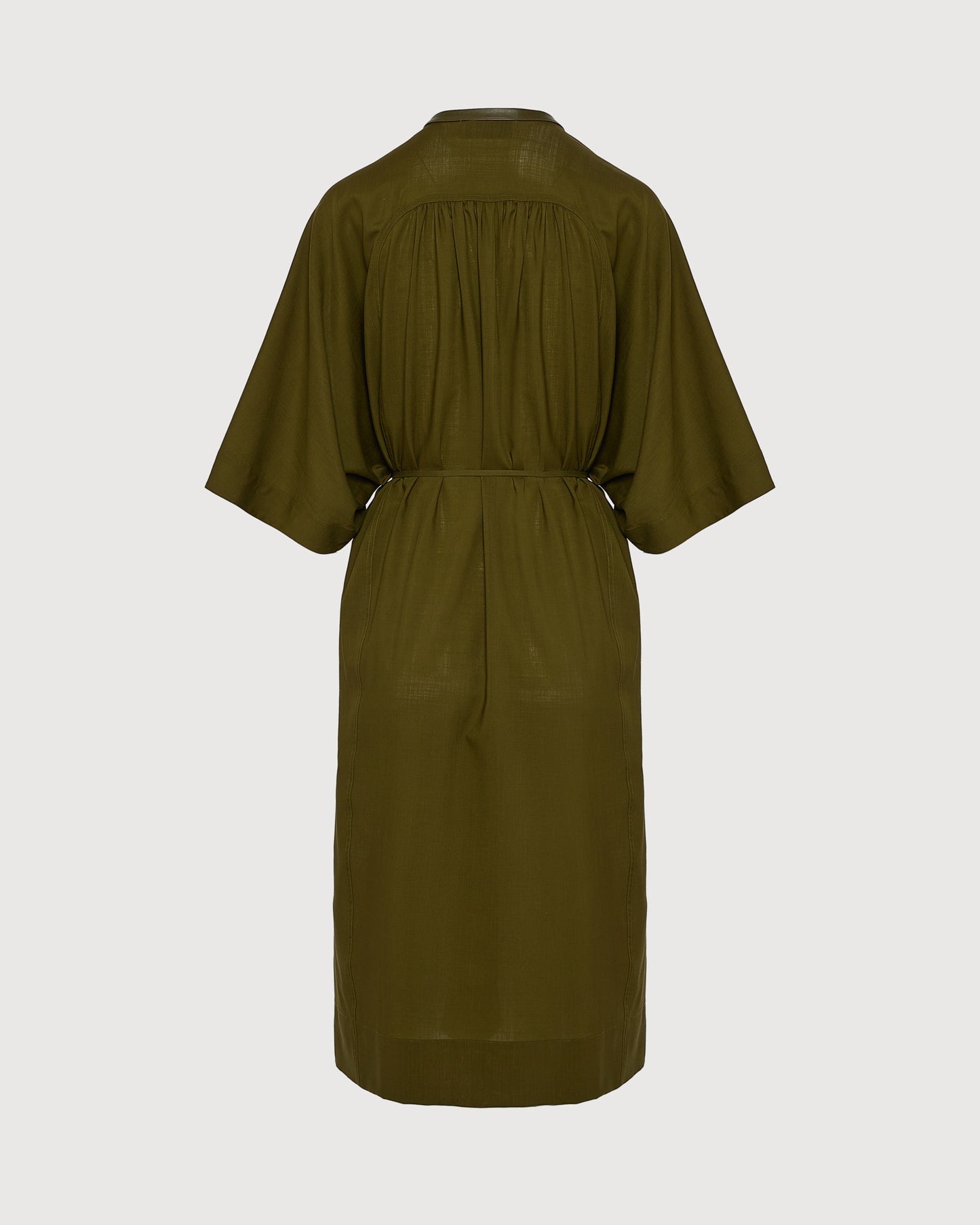 Robe kaftan en voile de laine